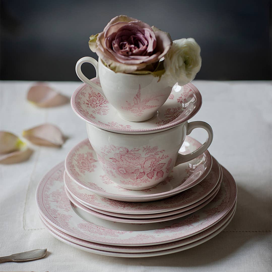 Pink Asiatic Pheasants Breakfast Cup