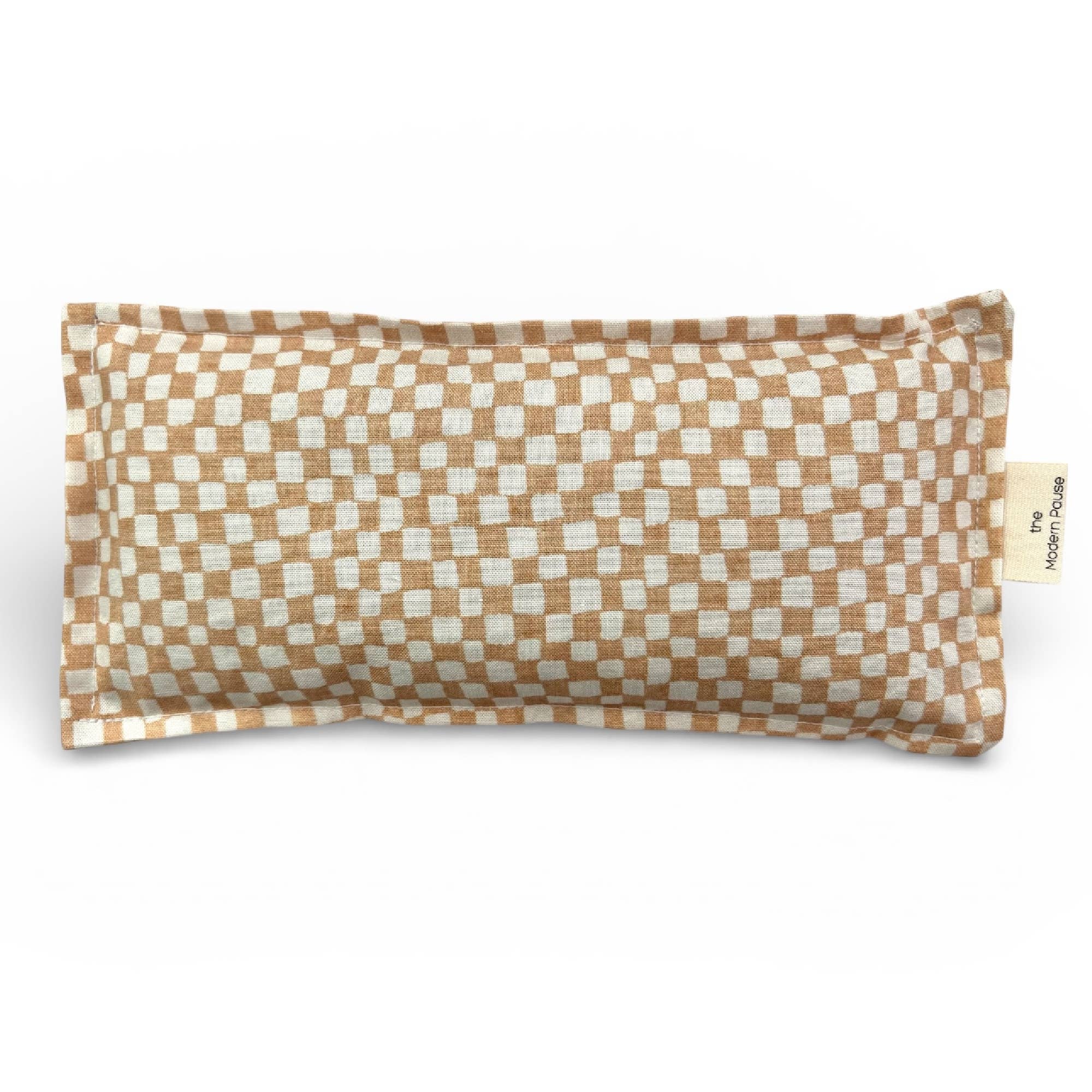 Eye Pillow - Checkers in Clay