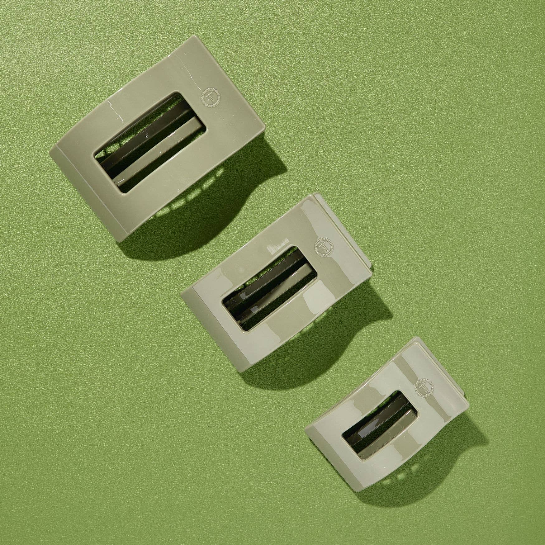 Flat Rectangle Hair Clip | Large | Sage It Ain't So
