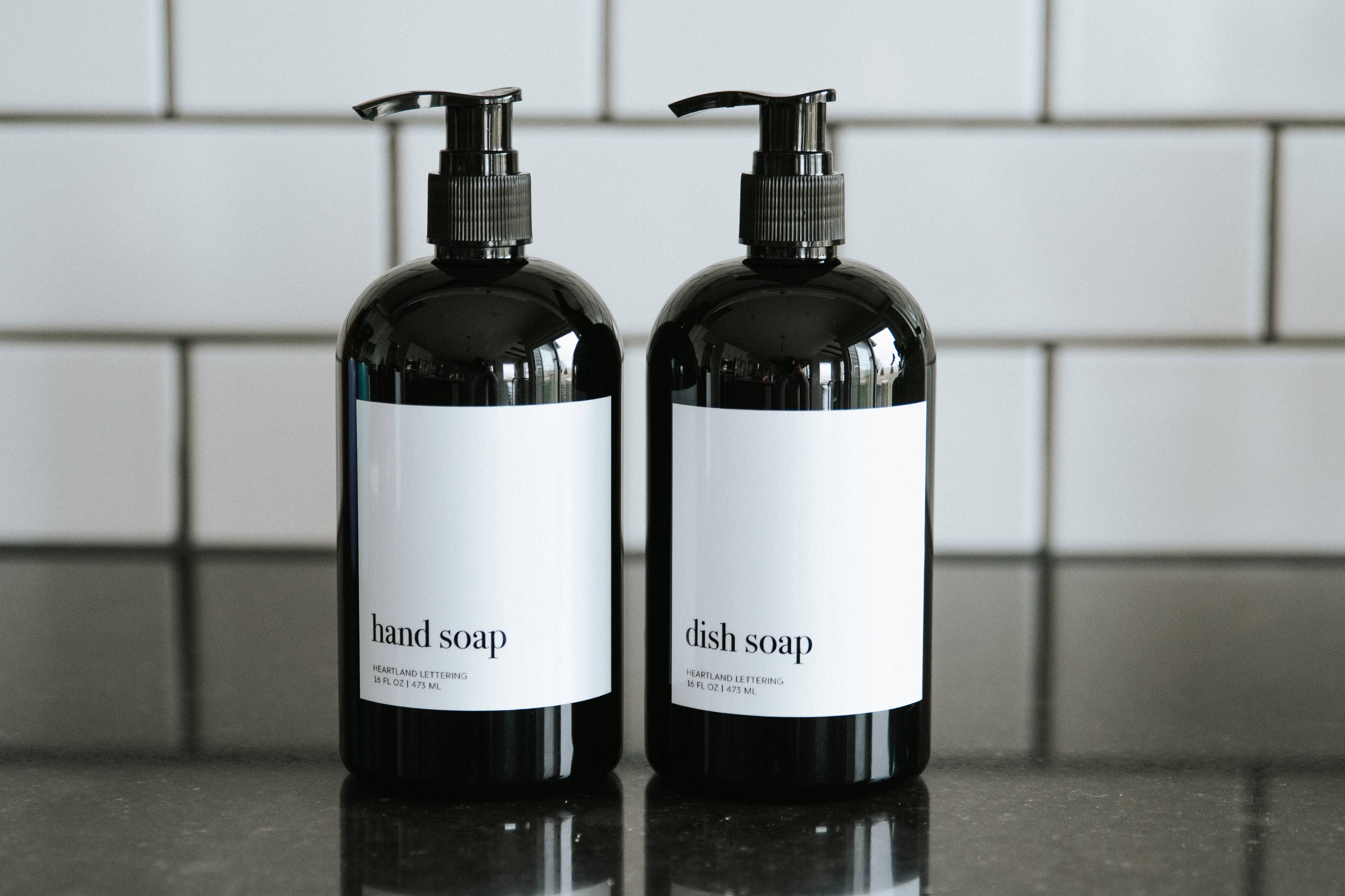Shampoo Dispenser - Refillable Bottles - Bathroom Decor