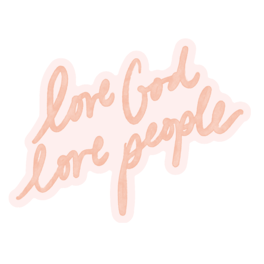 Love God Love People Pastel Sticker | Christian Sticker