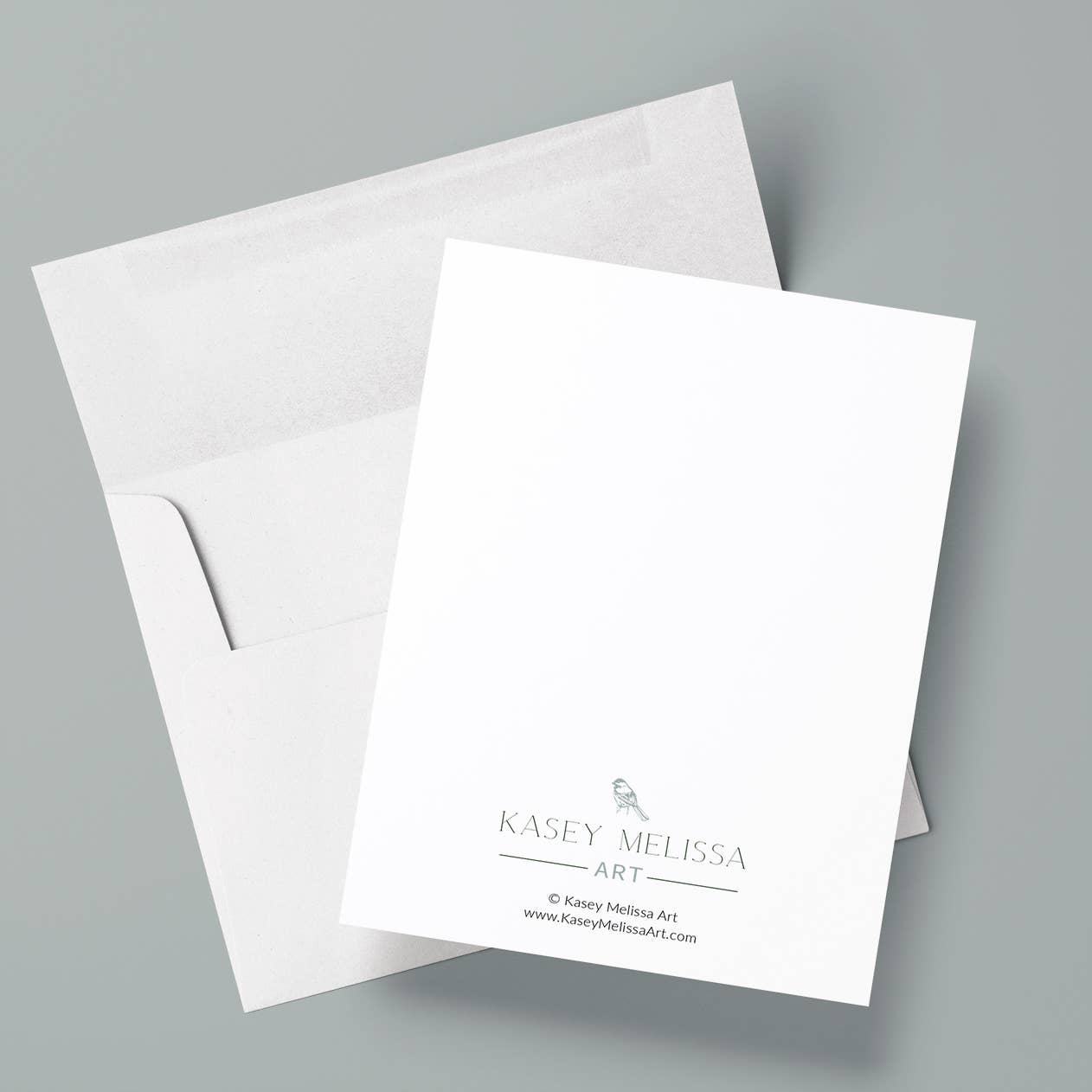 Dark Eyed Junco with a Butterfly Friend /Blank Greeting Card