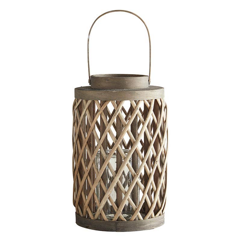 Grey Cylinder Lantern - Medium