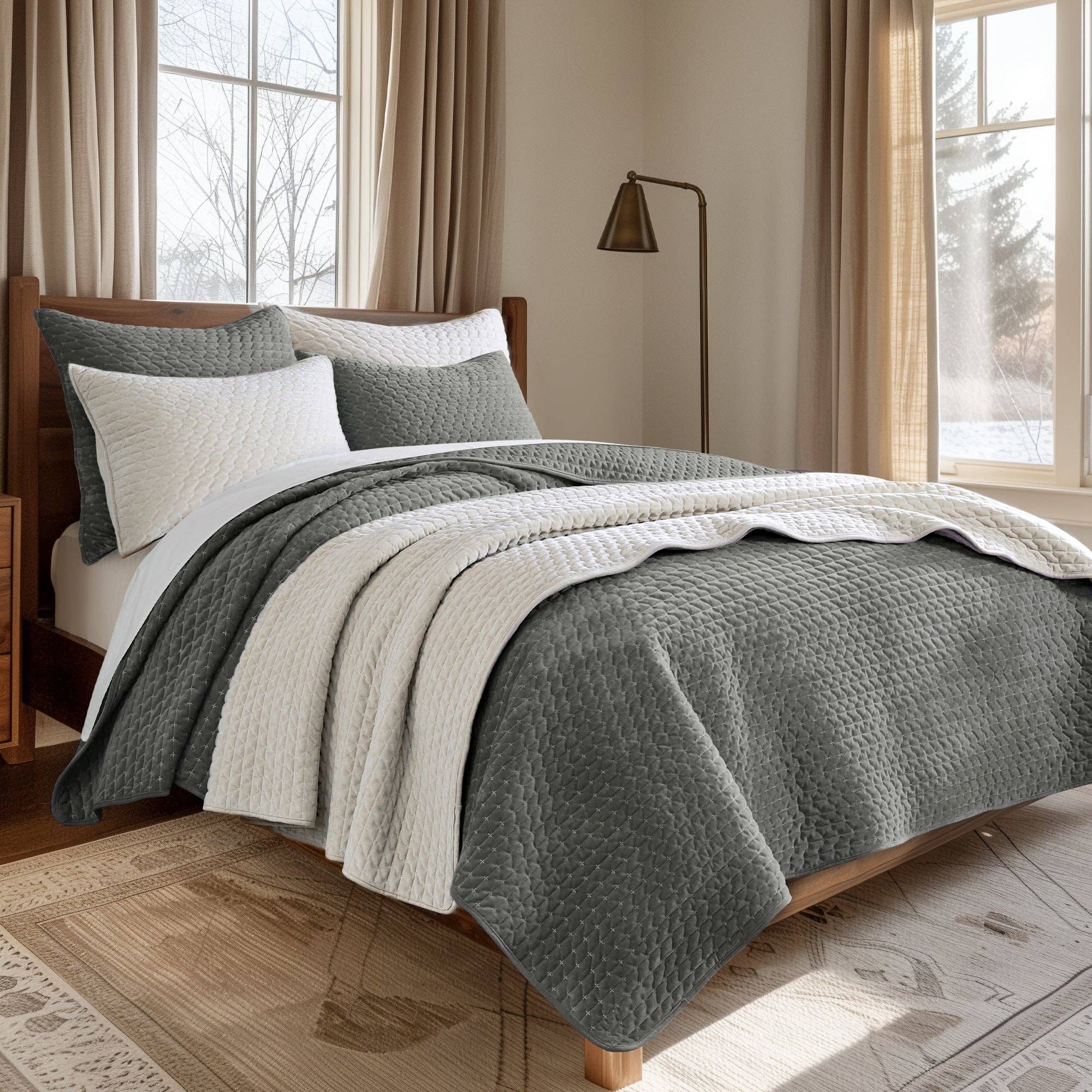 Velvet Stitch Quilt Set