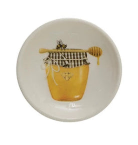 Dish with Bees and Honey, 3 Styles | Sold Each