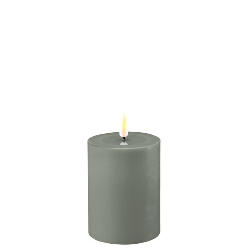 SALVIE GREEN LED CANDLE 3X4 IN