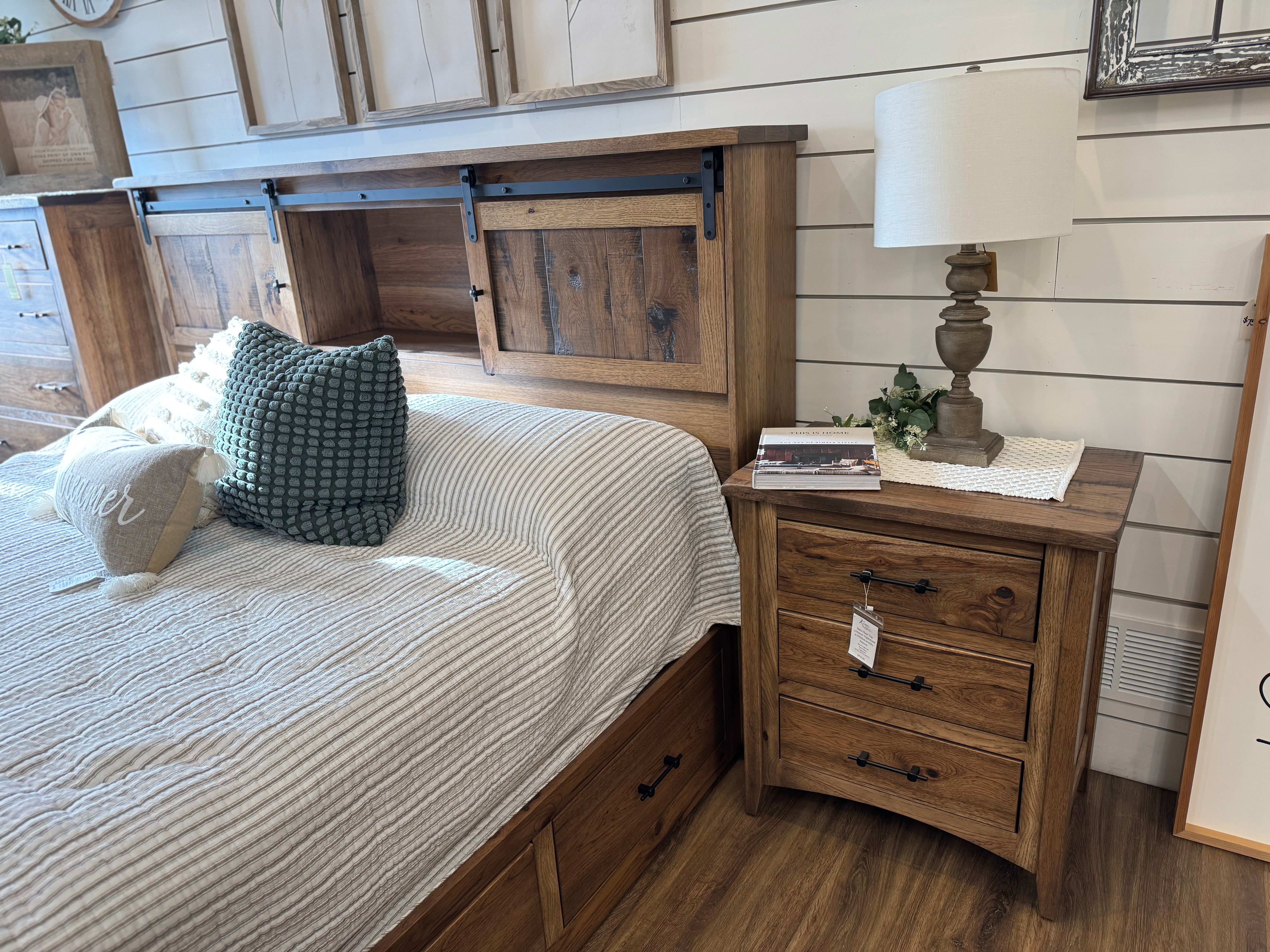 Barn Floor Bookcase Bedroom Set