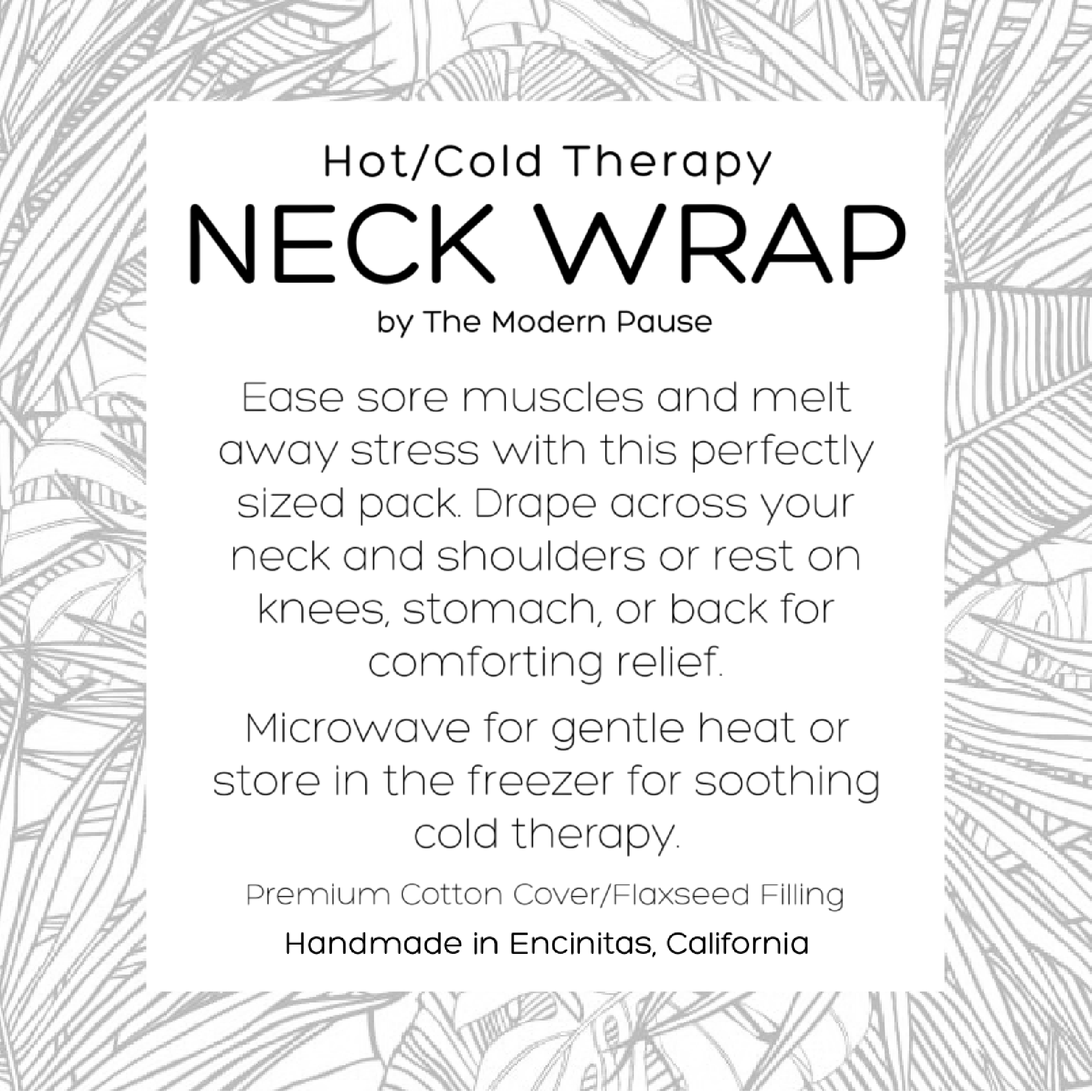 Neck Wrap - Trellis in Sage