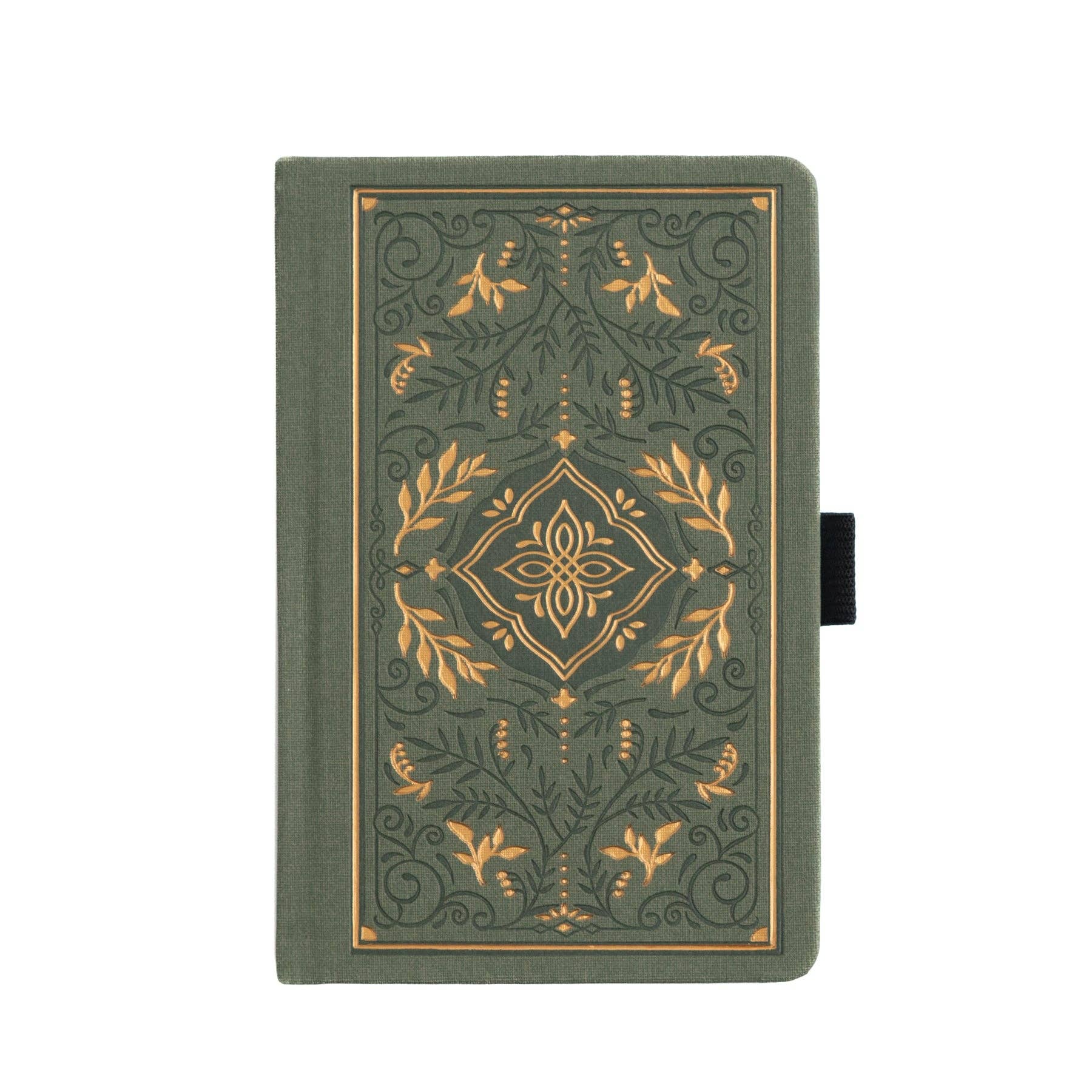 Storybook In Vintage Olive Dot Grid Notebook