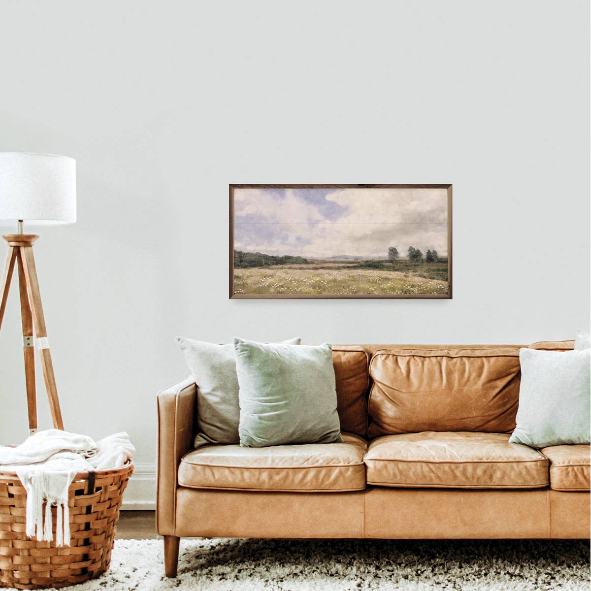 Vintage Landscape 1 Field By Nina Blue