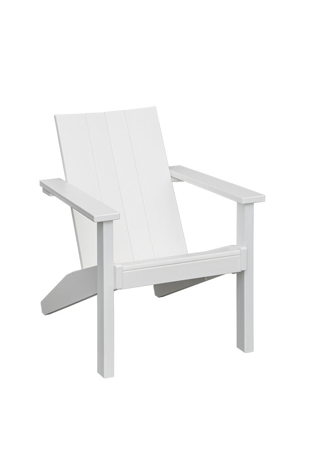 Simplicity outdoor Adirondack chair in white