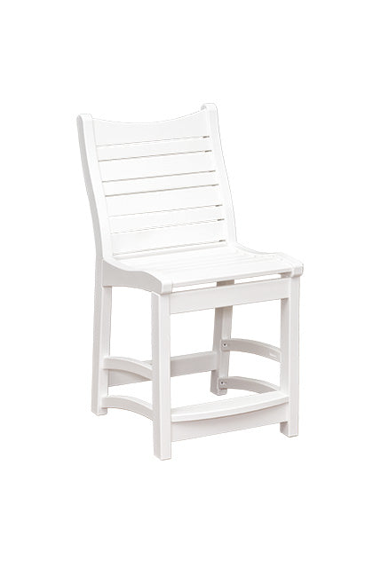 Bayshore outdoor pub chair in white