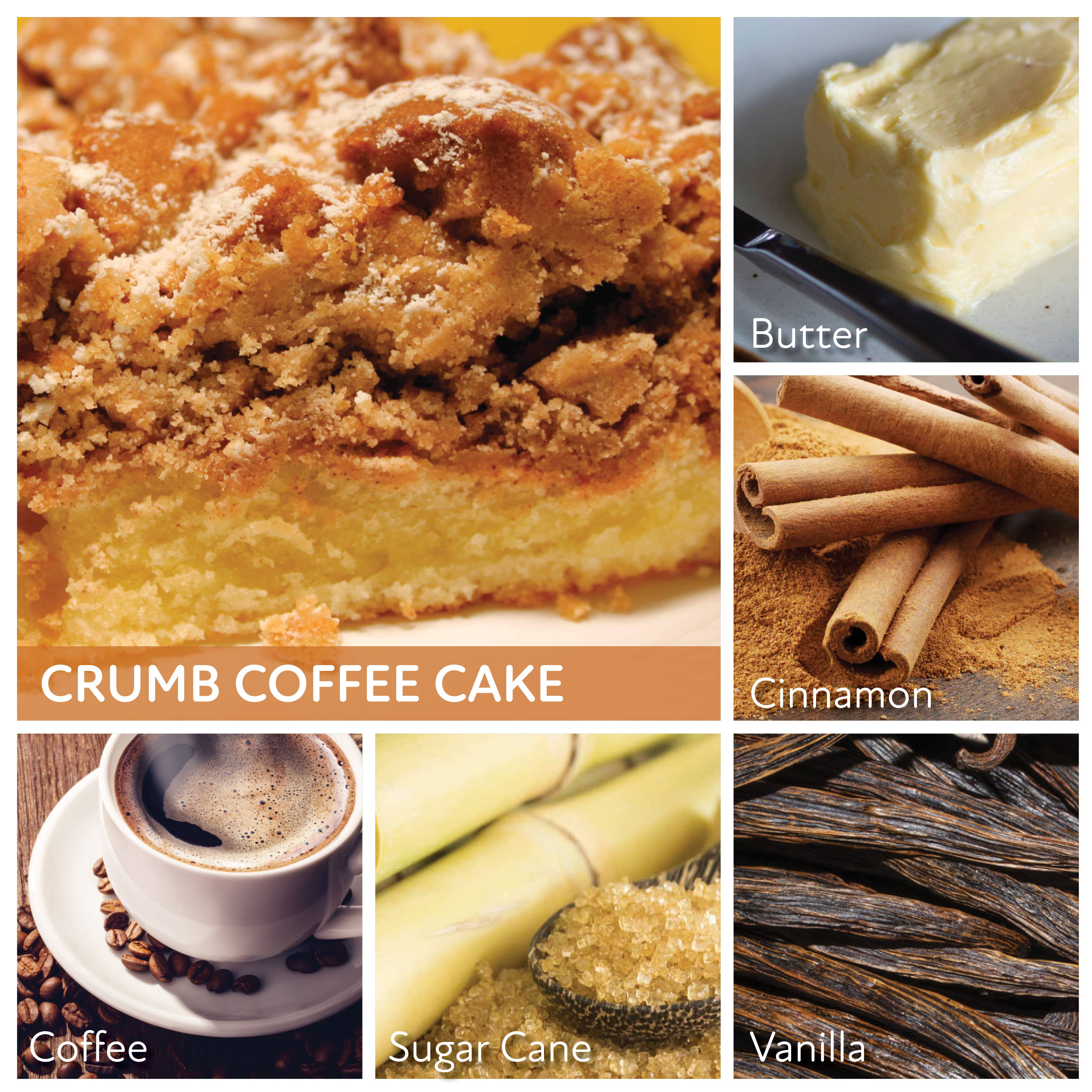 Crumb Coffee Cake – 34oz Strong Scented Gift Candle