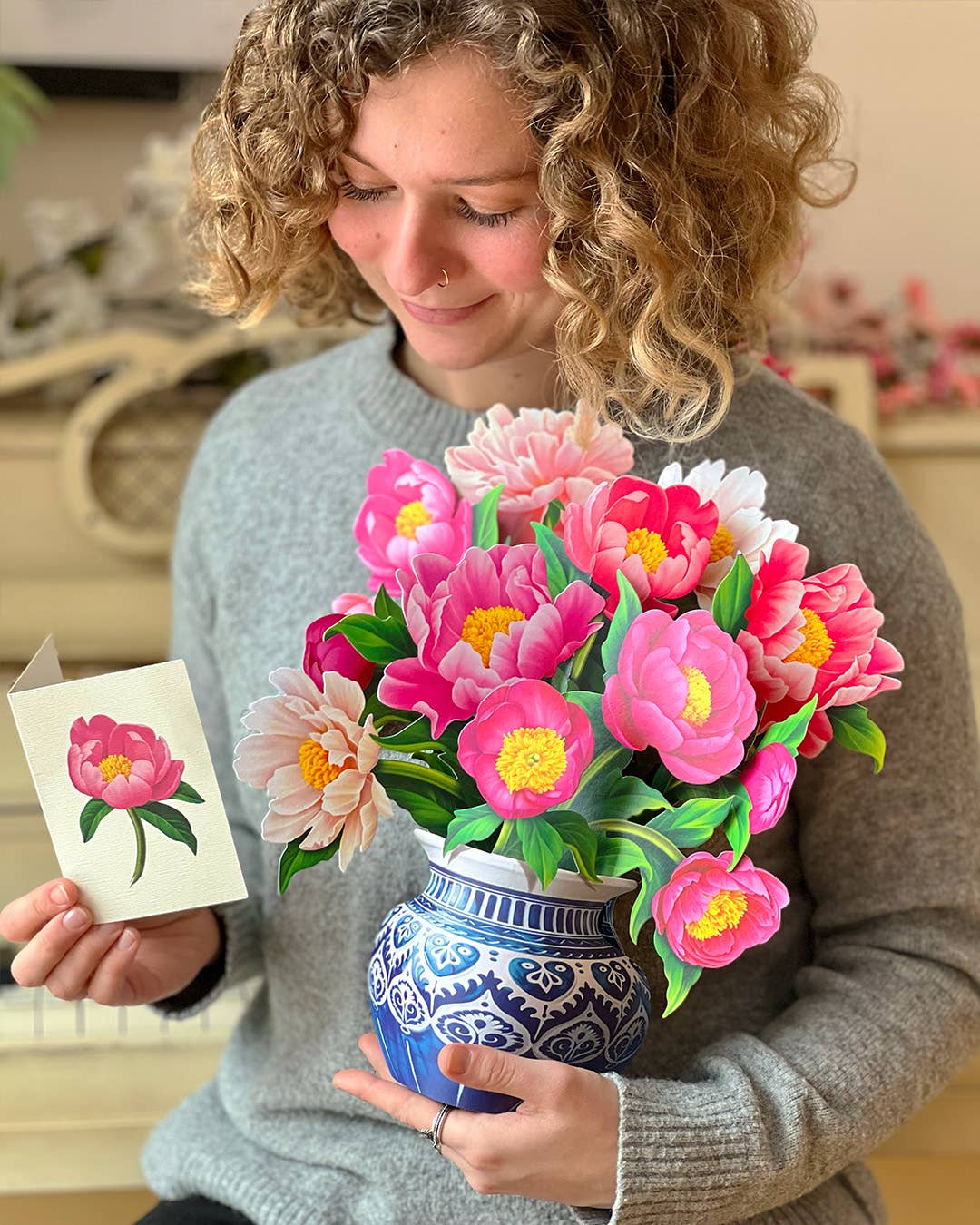 Peony Paradise (Pop-up Greeting Card)