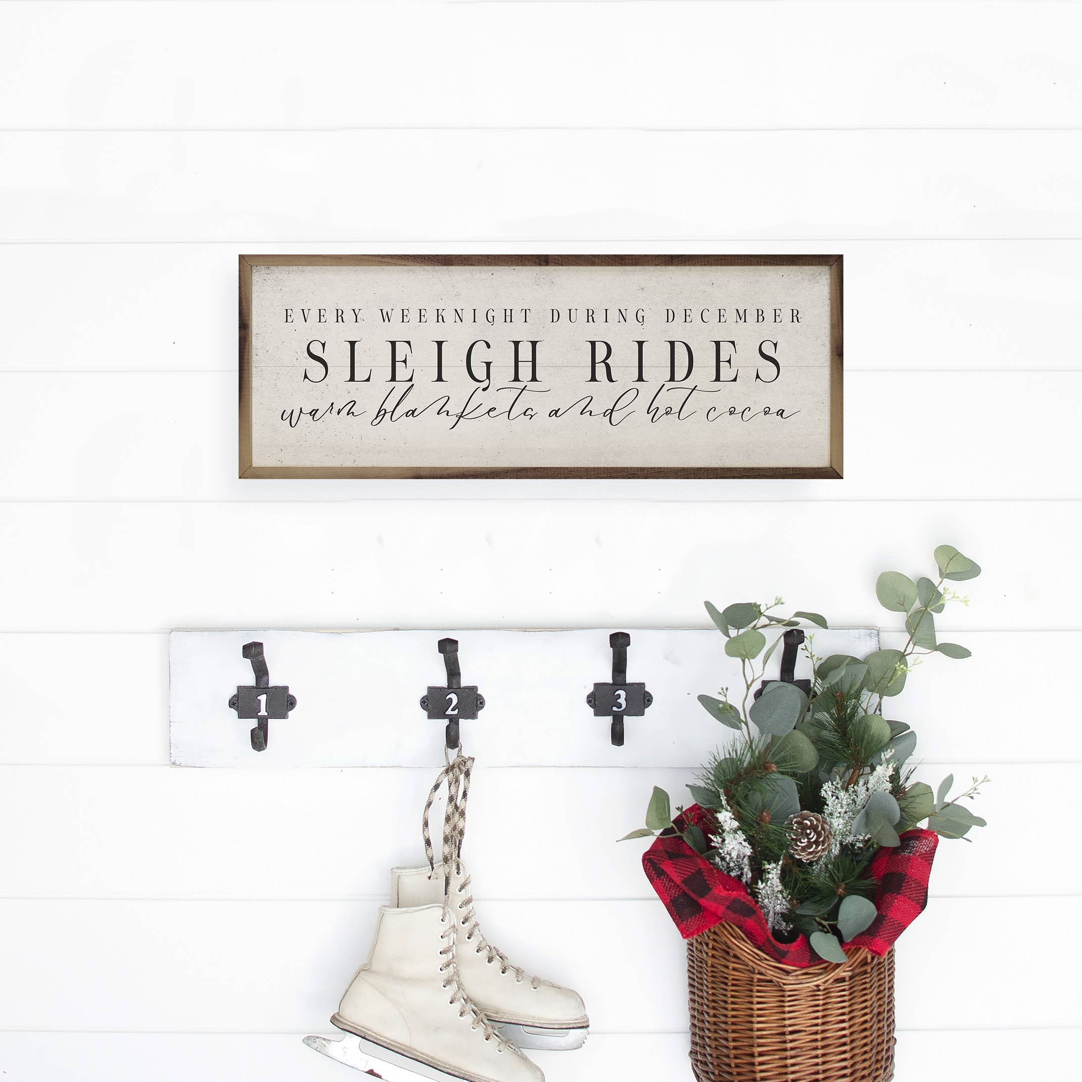 During December Sleigh Rides White