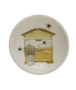 Dish with Bees and Honey, 3 Styles | Sold Each
