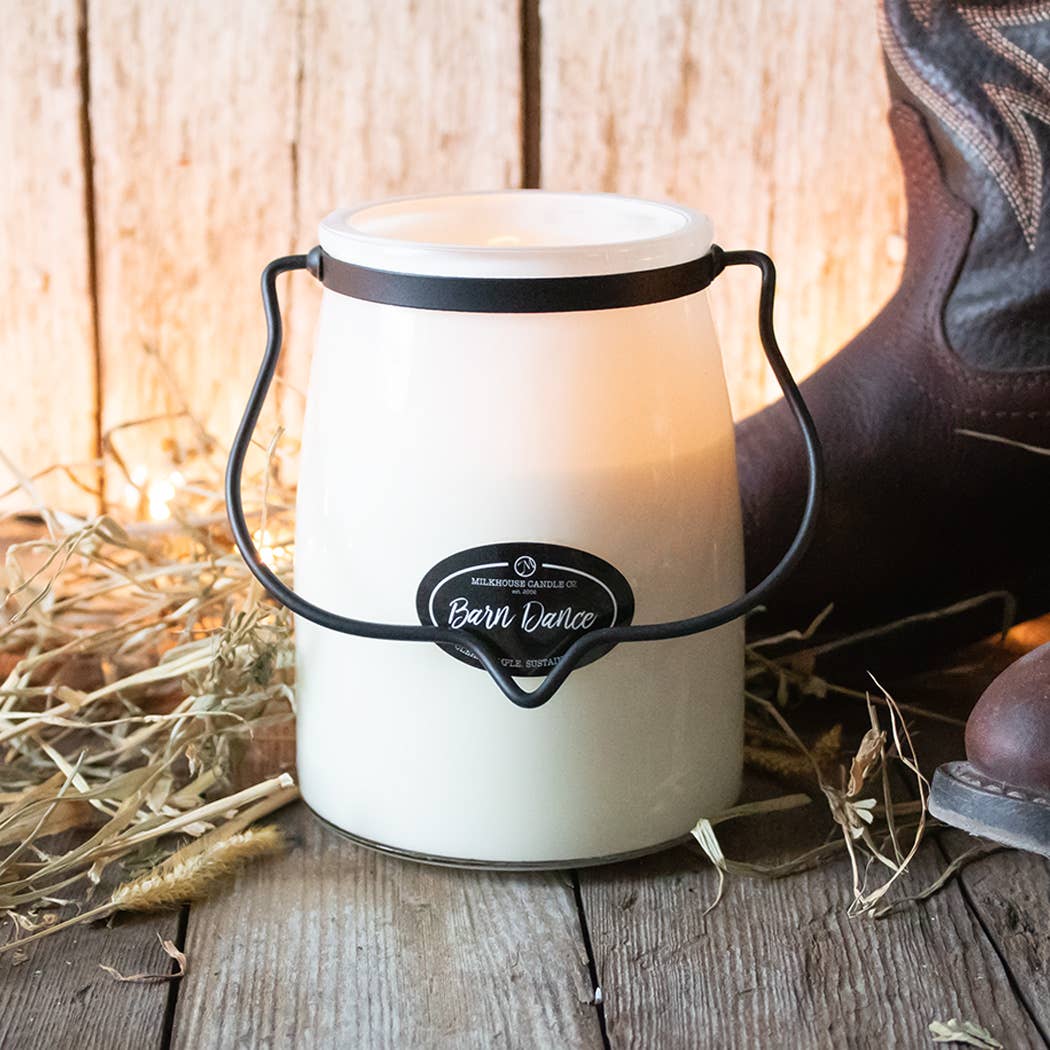 22 oz Butter Jar Candle: Barn Dance