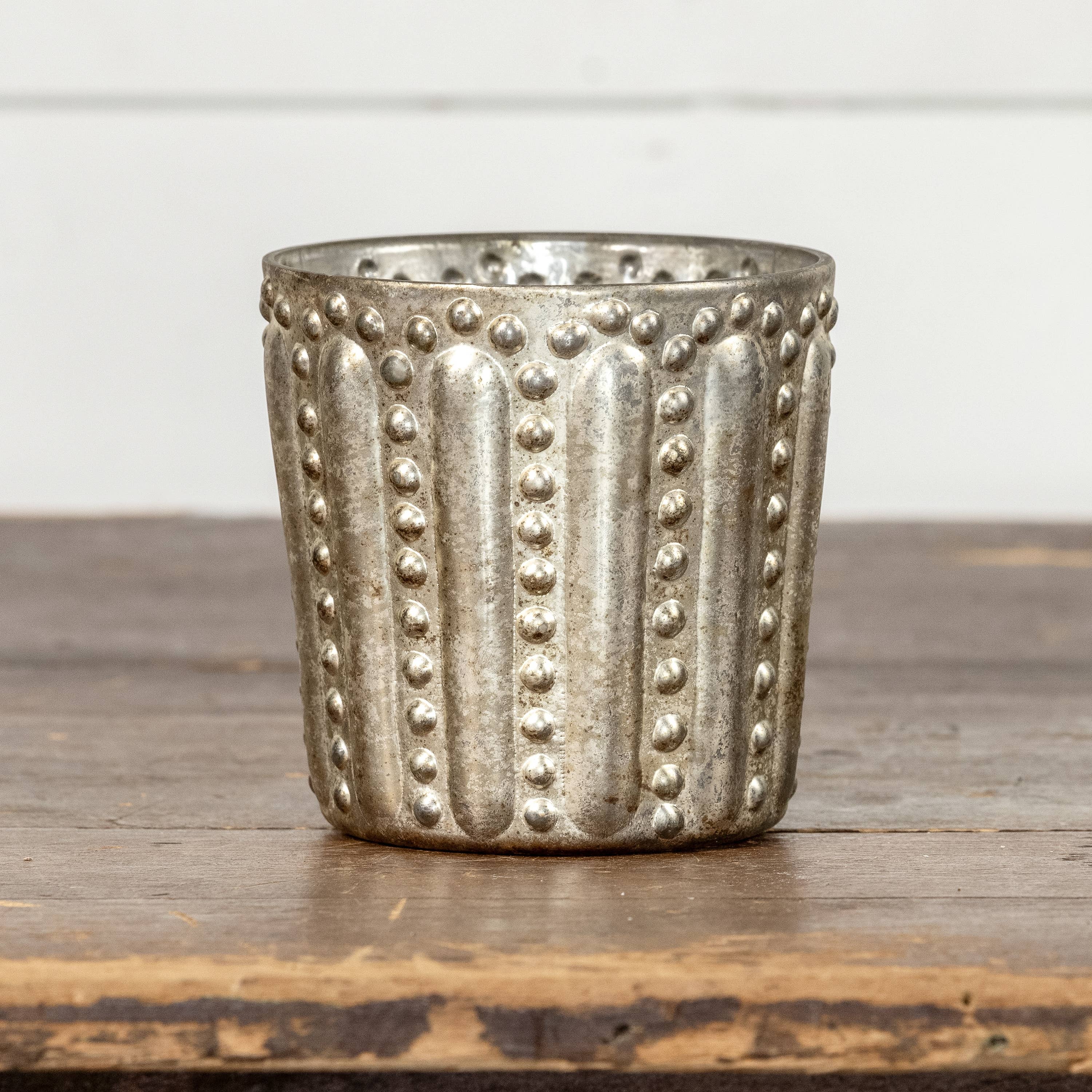 4.5" SILVER GLASS HOLDER