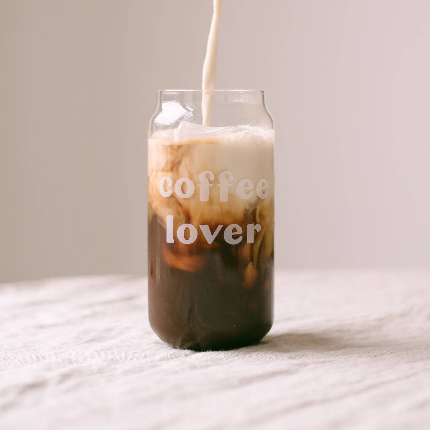 Coffee Lover tall drinking glass