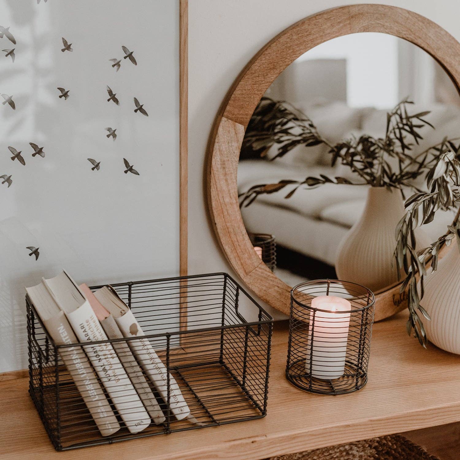 Set of 3 Wire Basket round