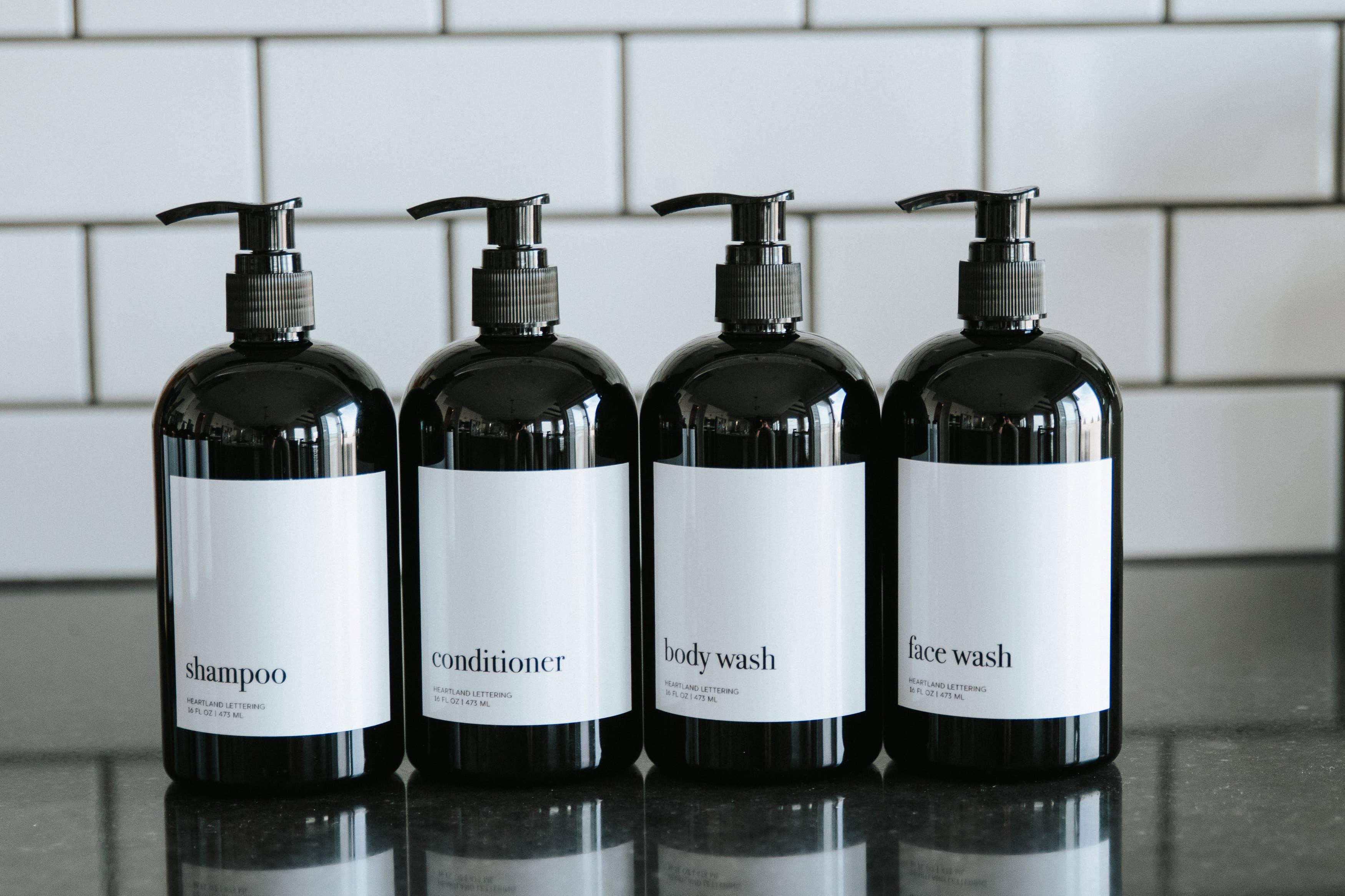 Conditioner Bottle - Refillable Bottles - Spa Decor