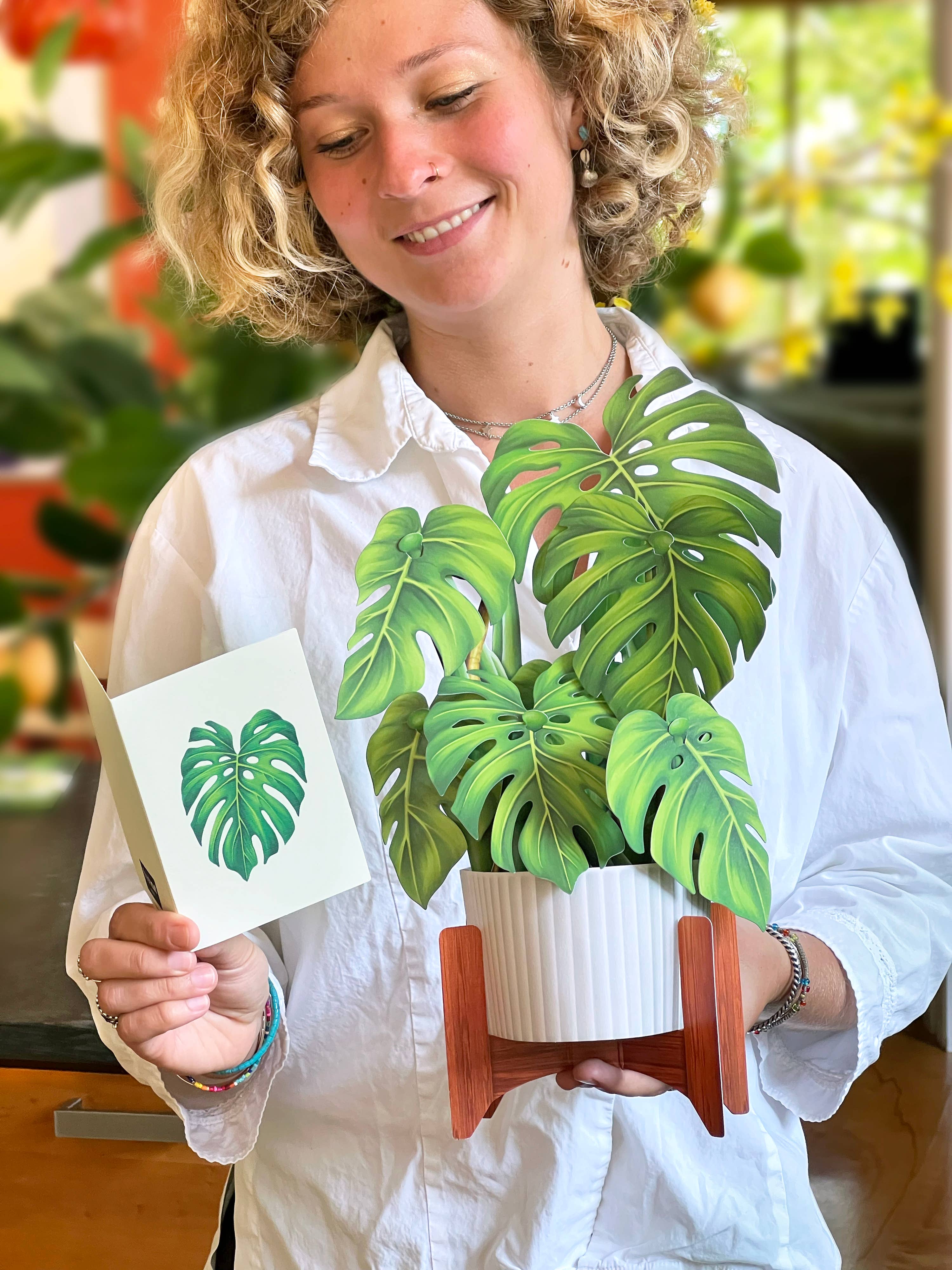 Monstera Plant (Pop-up Greeting Card)