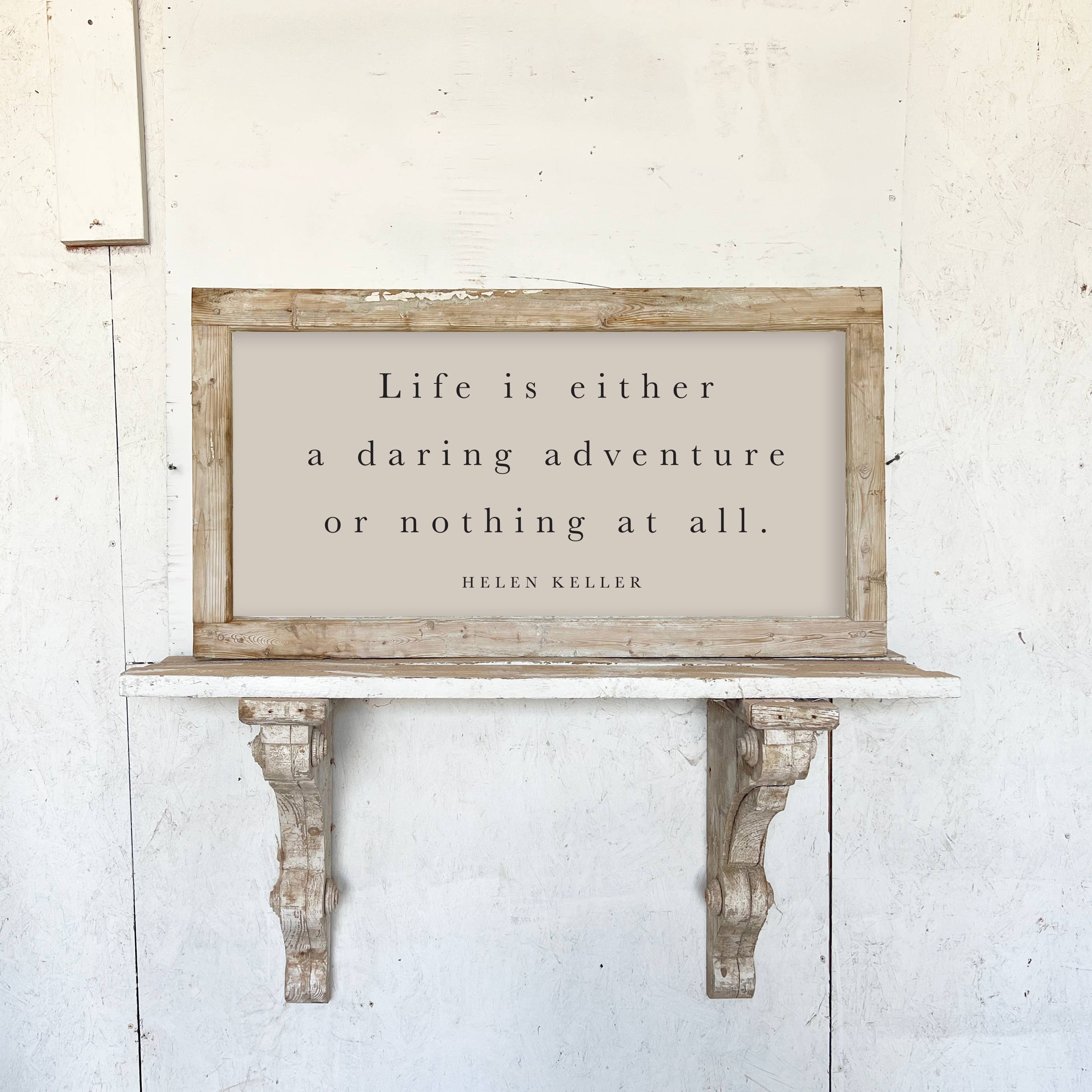 Short & Wide Holland Window - Life is Either