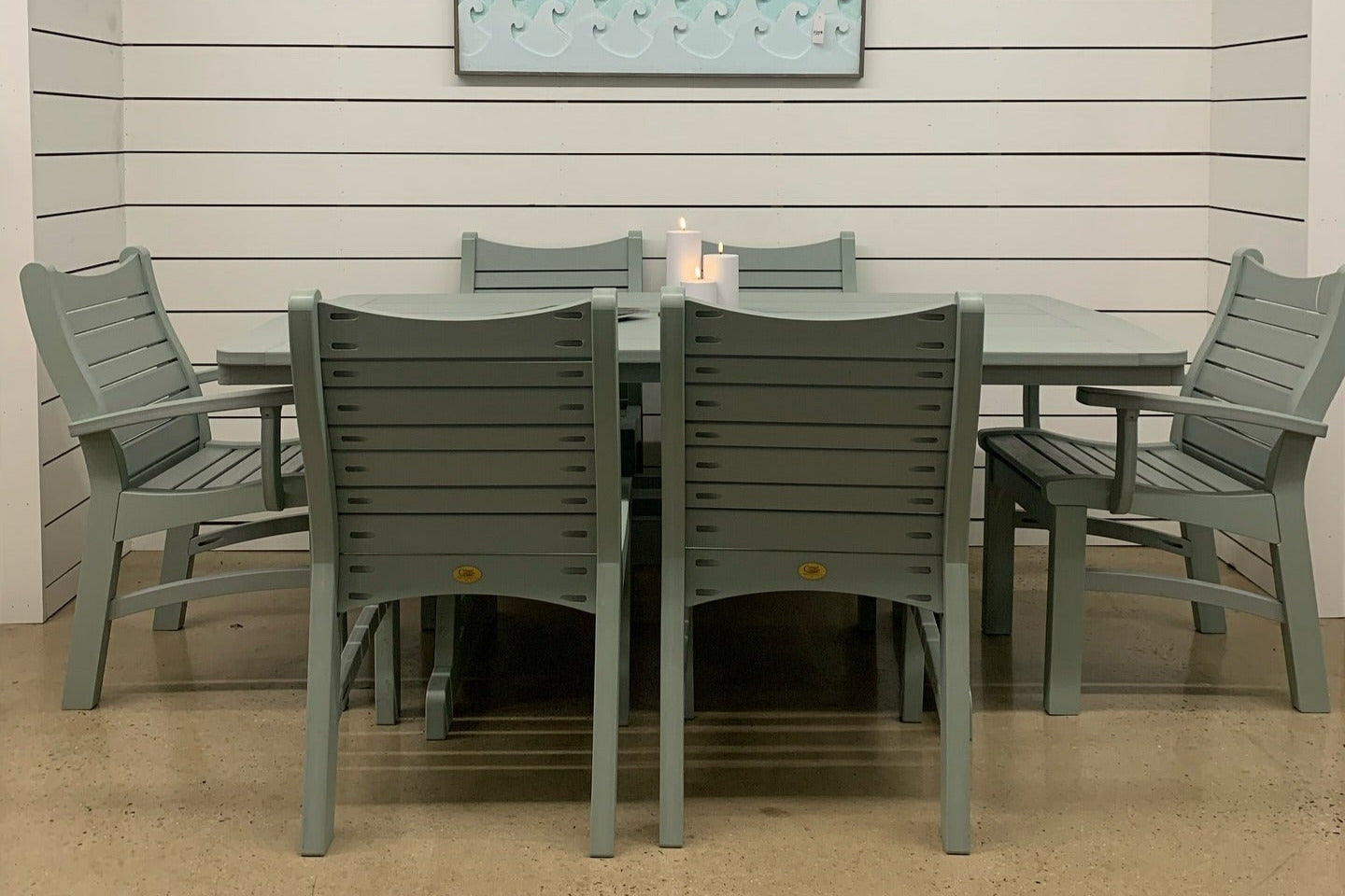 Bayshore Dining Table 40" X 72" | Sea Glass