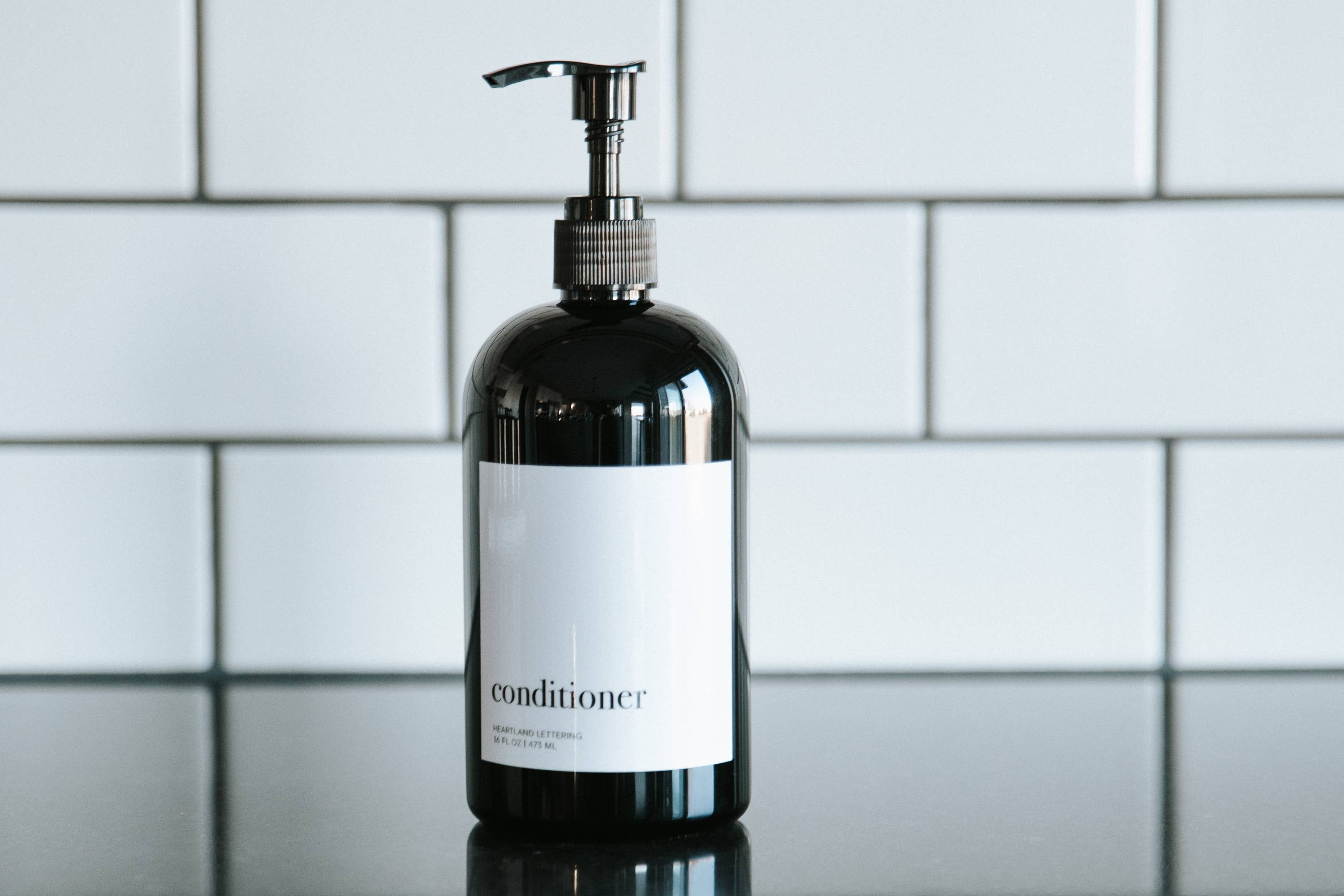 Conditioner Bottle - Refillable Bottles - Spa Decor