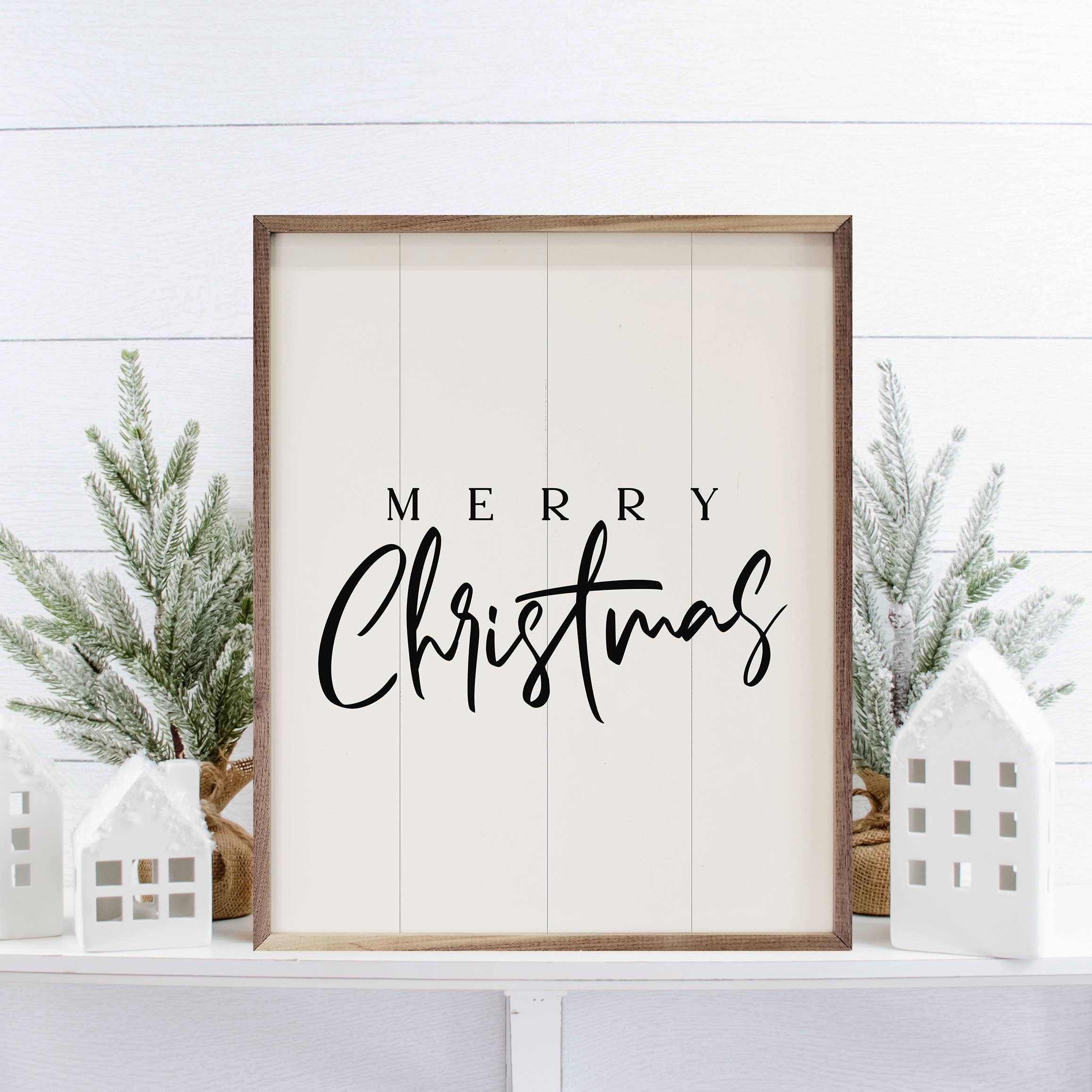 Merry Christmas Fancy White