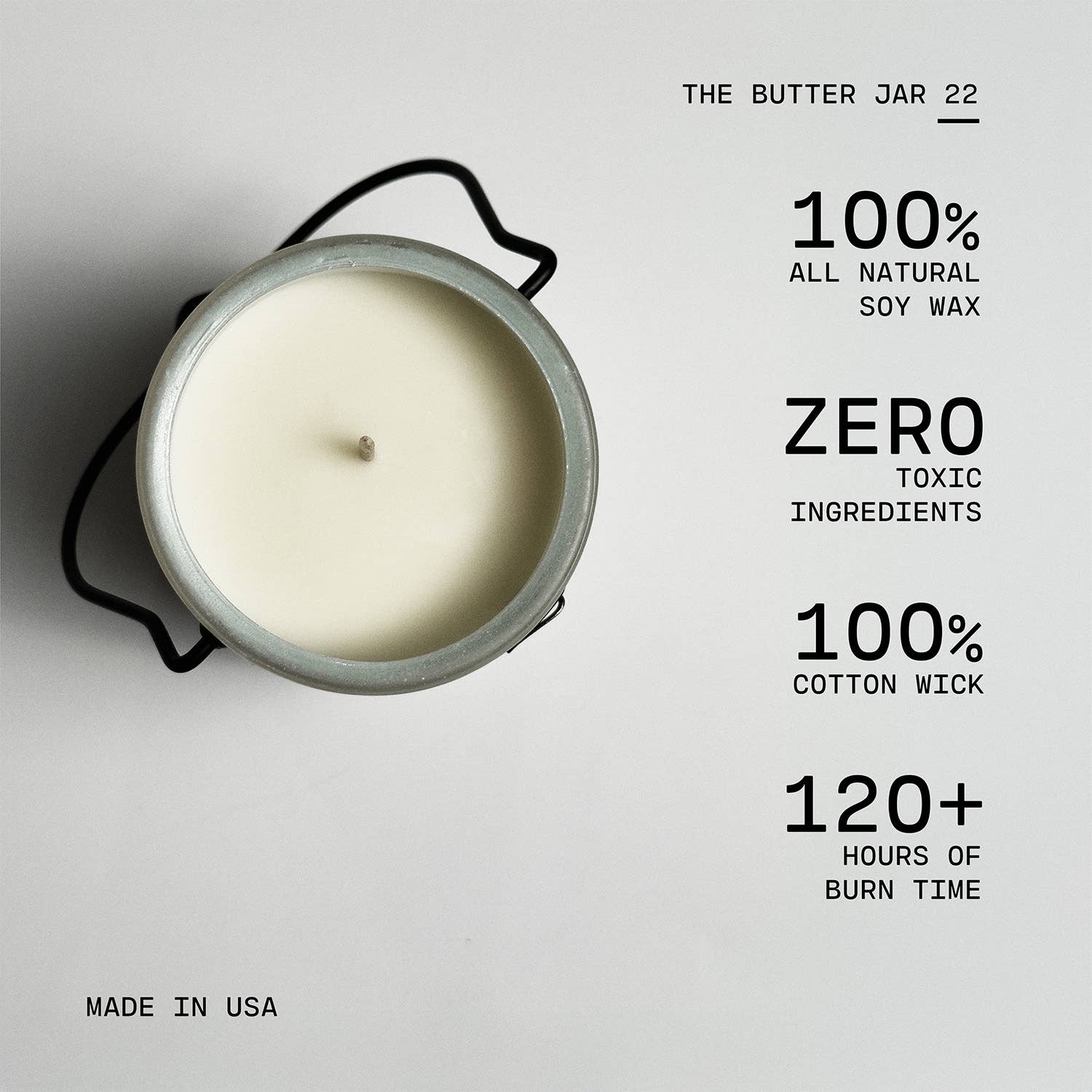 22 oz Butter Jar Candle: Citrus & Lavender