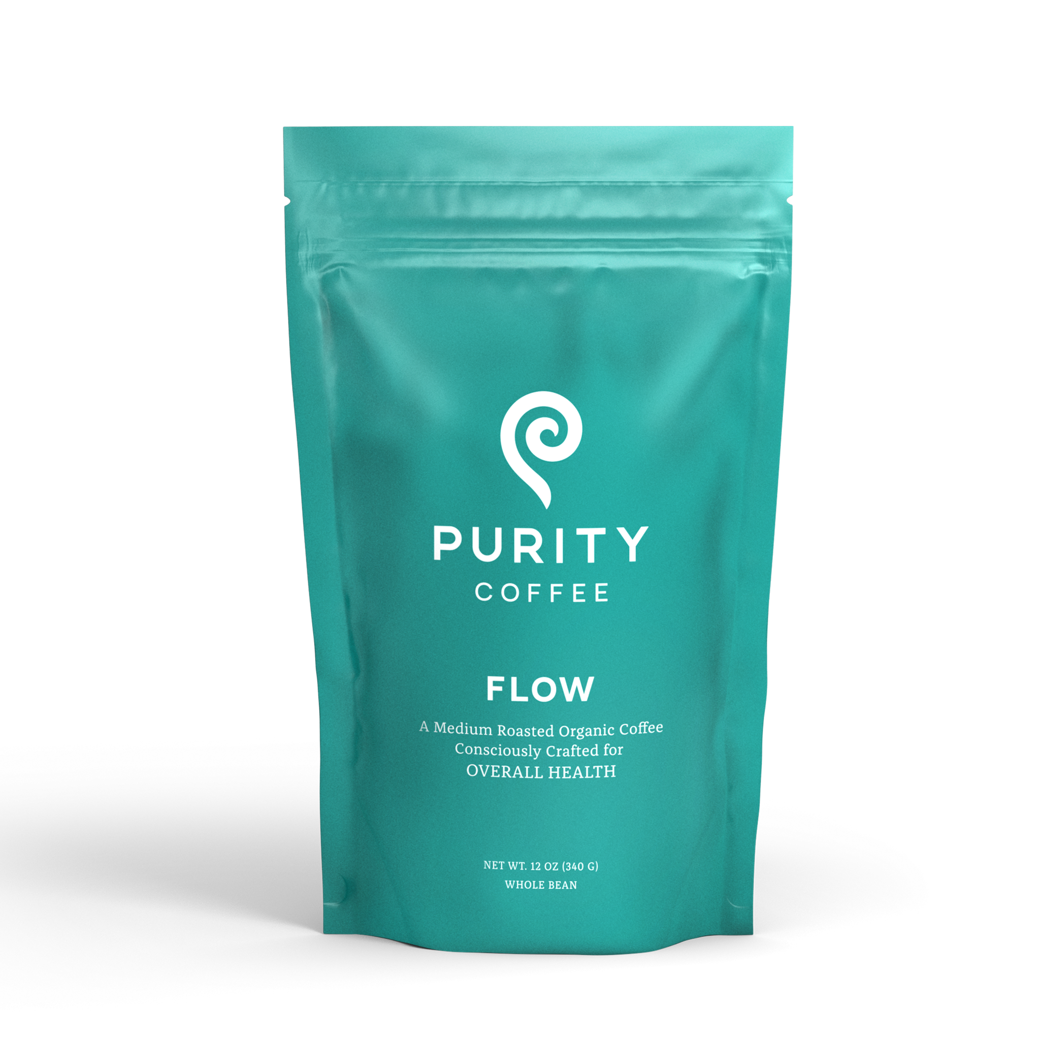 FLOW: Original Medium Roast Whole Bean Coffee - 12oz Bag