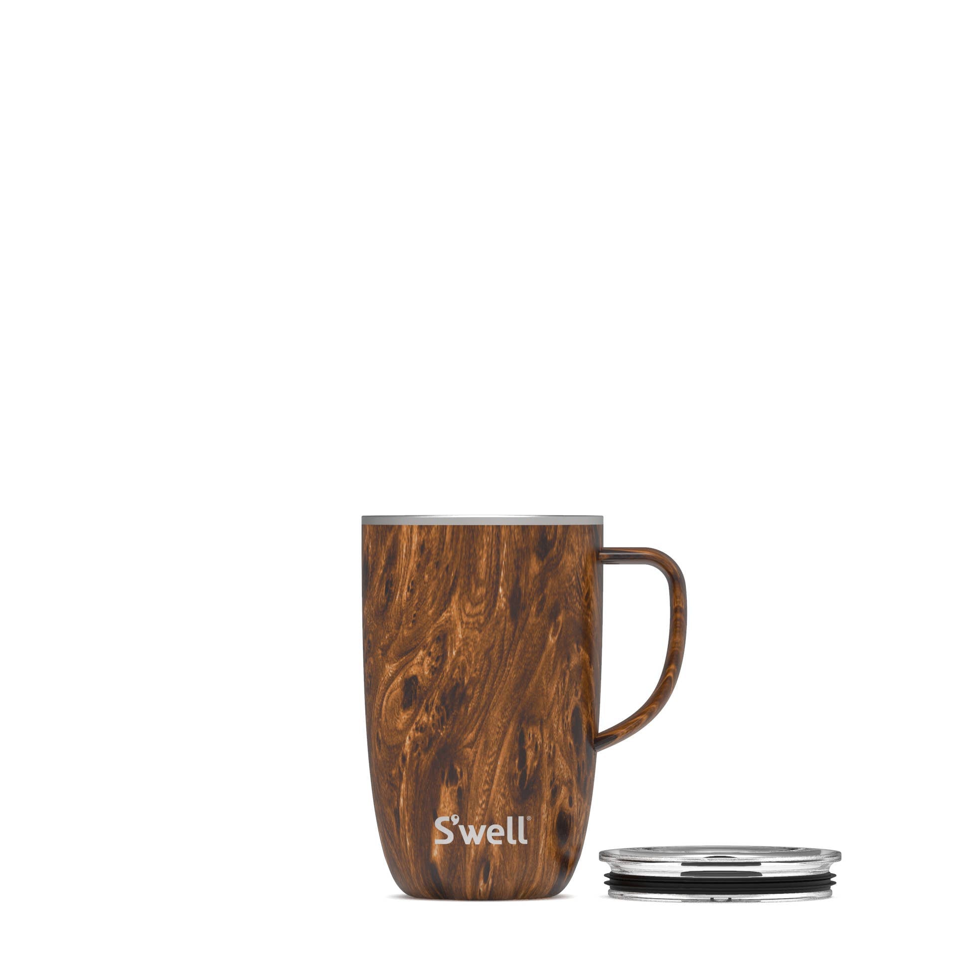 Stainless Steel Mug with Handle - Teakwood