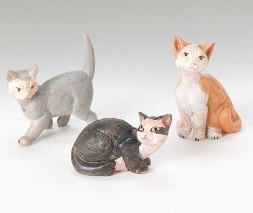5" SCALE 3 PC SET CAT FAMILY