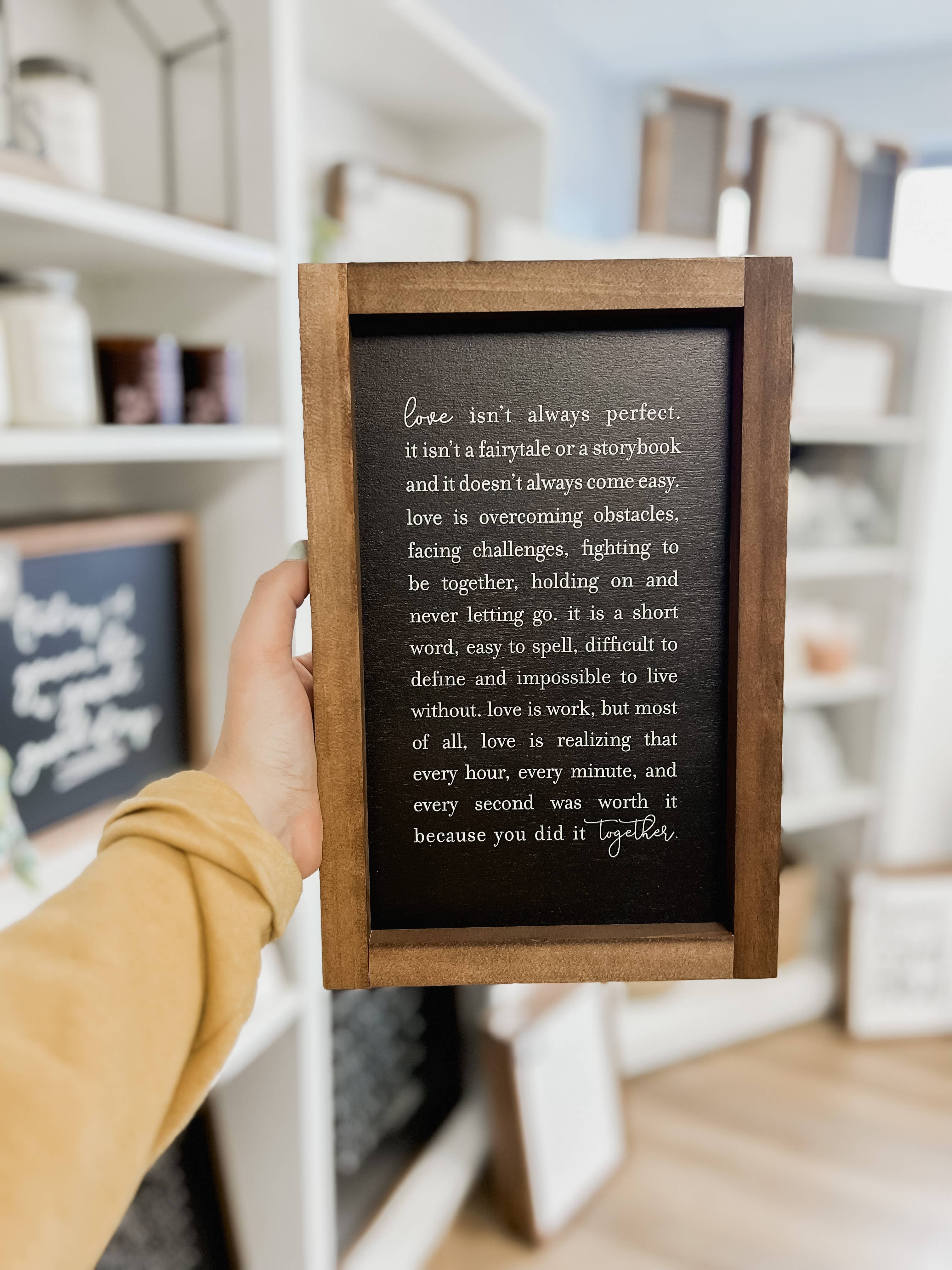 Love Isn't Always Perfect Sign