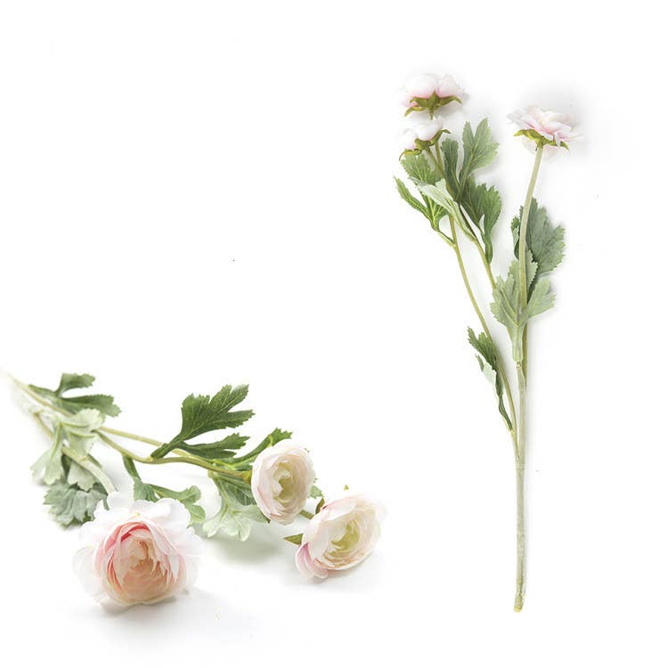 16'' Silk Ranunculus Single Spray Flowers,