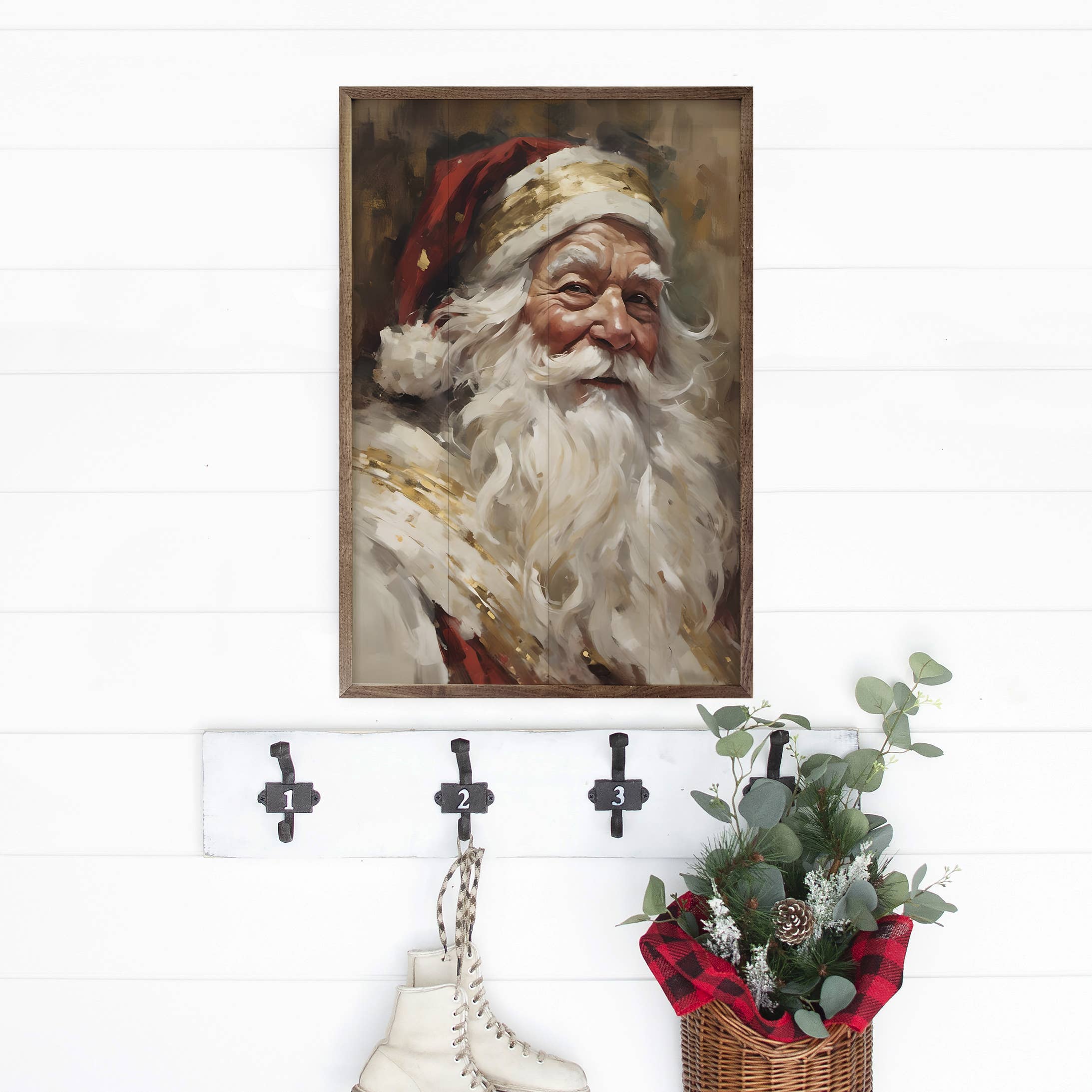 Santa In Red with Gold