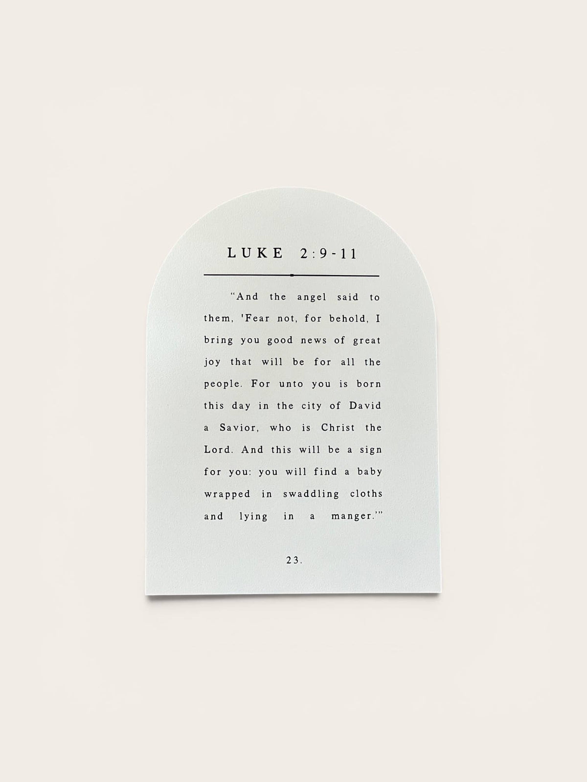 Luke 2 Book Page, Arch