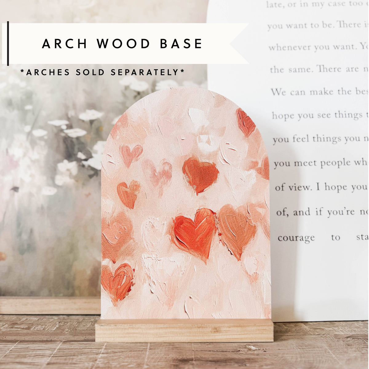 Arch Wood Base *BASE ONLY! Arches Sold Separately*