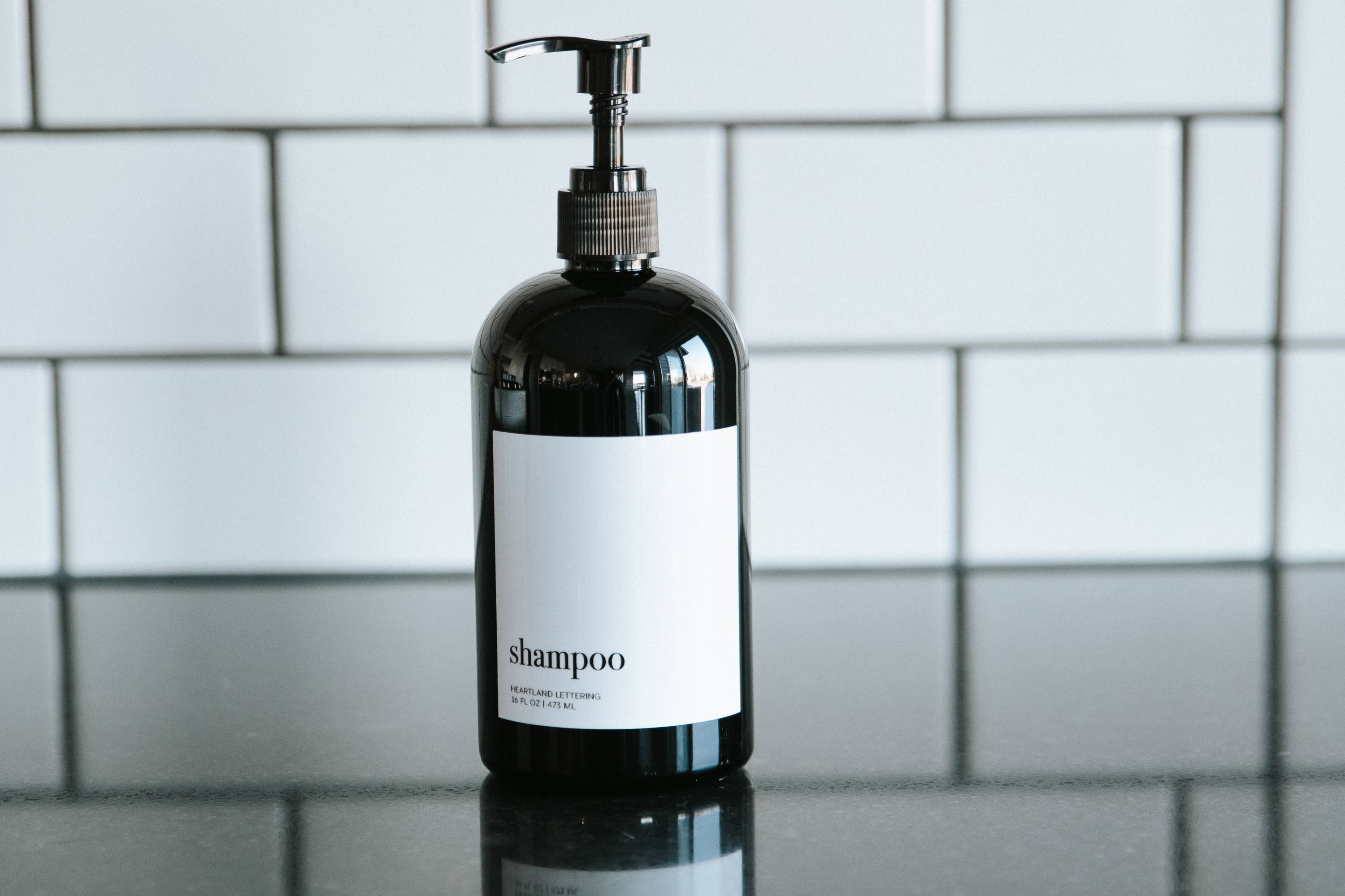 Shampoo Dispenser - Refillable Bottles - Bathroom Decor