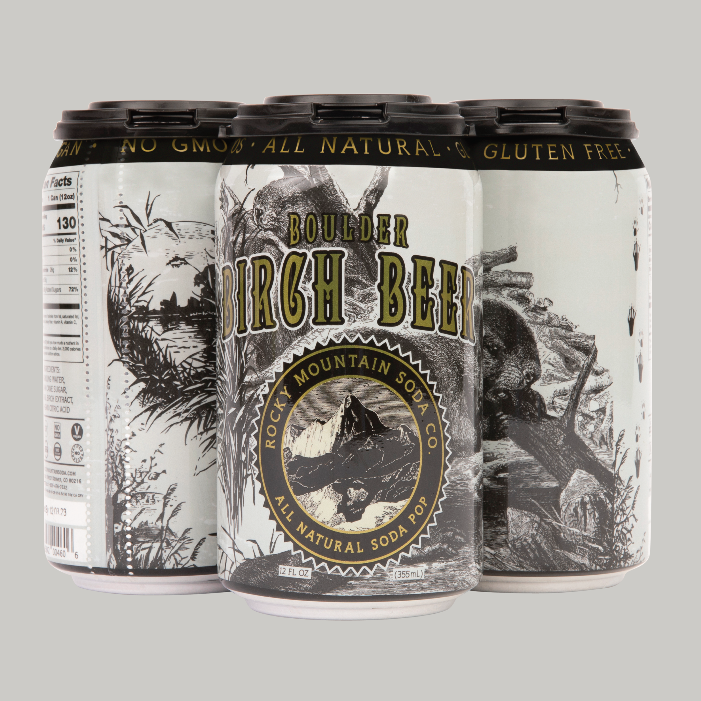 Boulder Birch Beer Soda Pop Cans