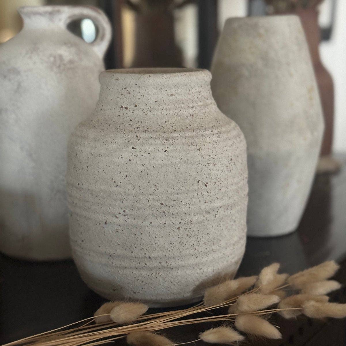 CA-5285 - Medium White Pottery Urn
