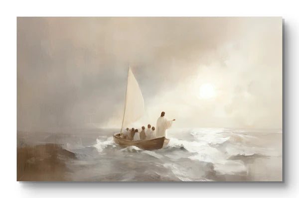 Jesus Calms The Storm - Canvas