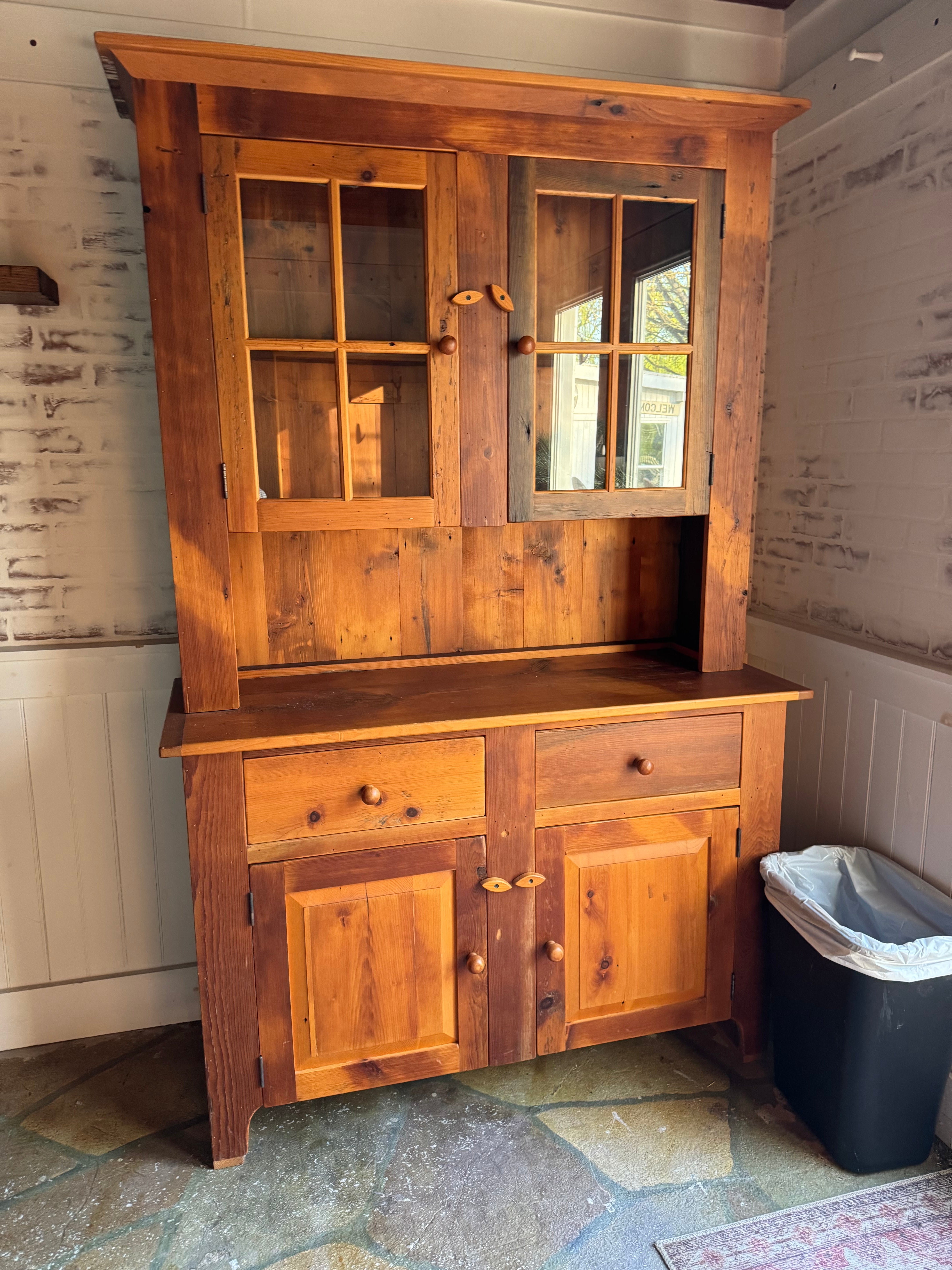 Rustic Reclaimed Barnwood Hutch