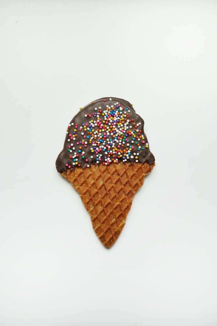 Ice Cream Cone-Shaped Stroopwafels