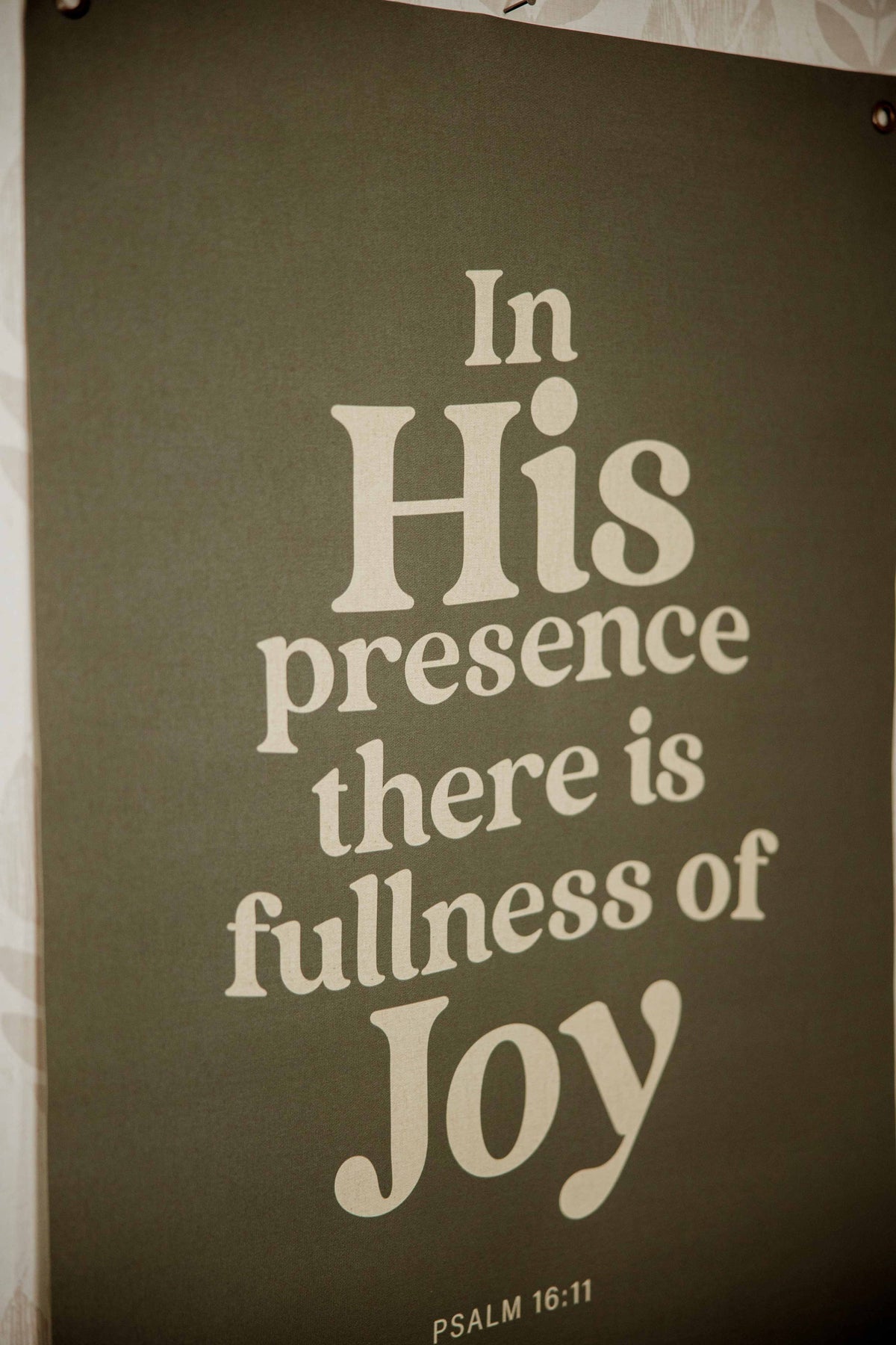 In His Presence | Canvas Banner