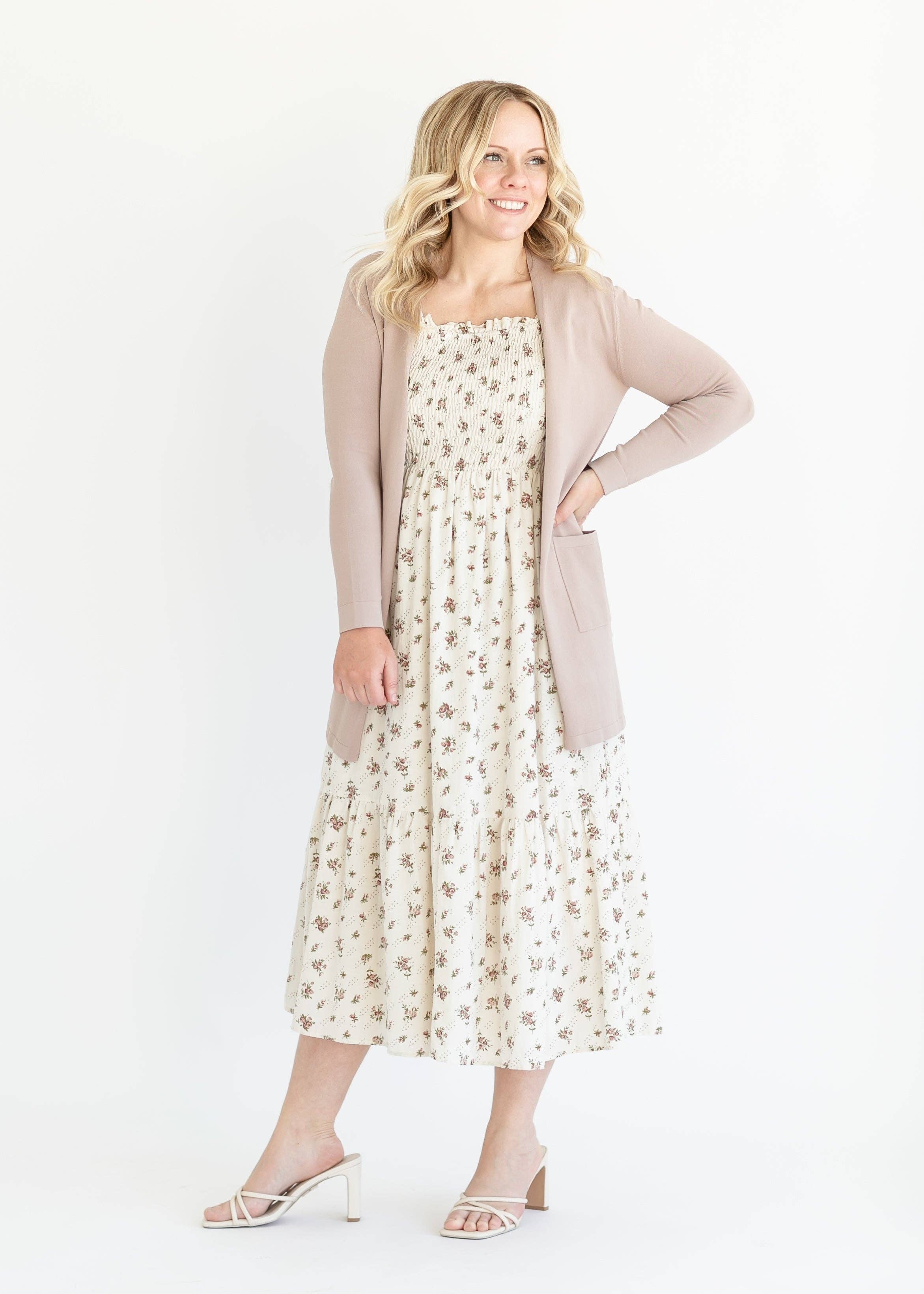 Cally Open Front Cardigan