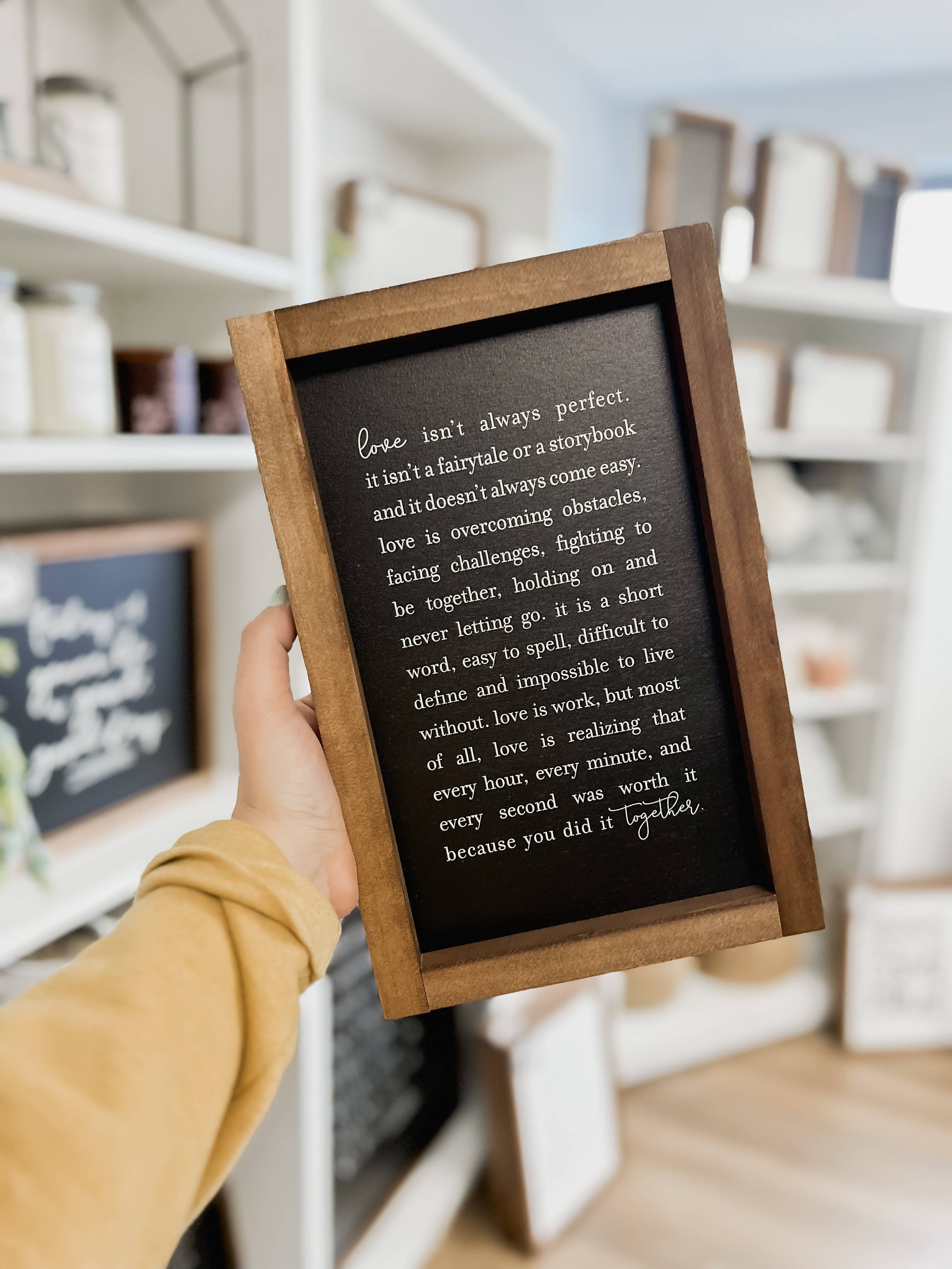 Love Isn't Always Perfect Sign