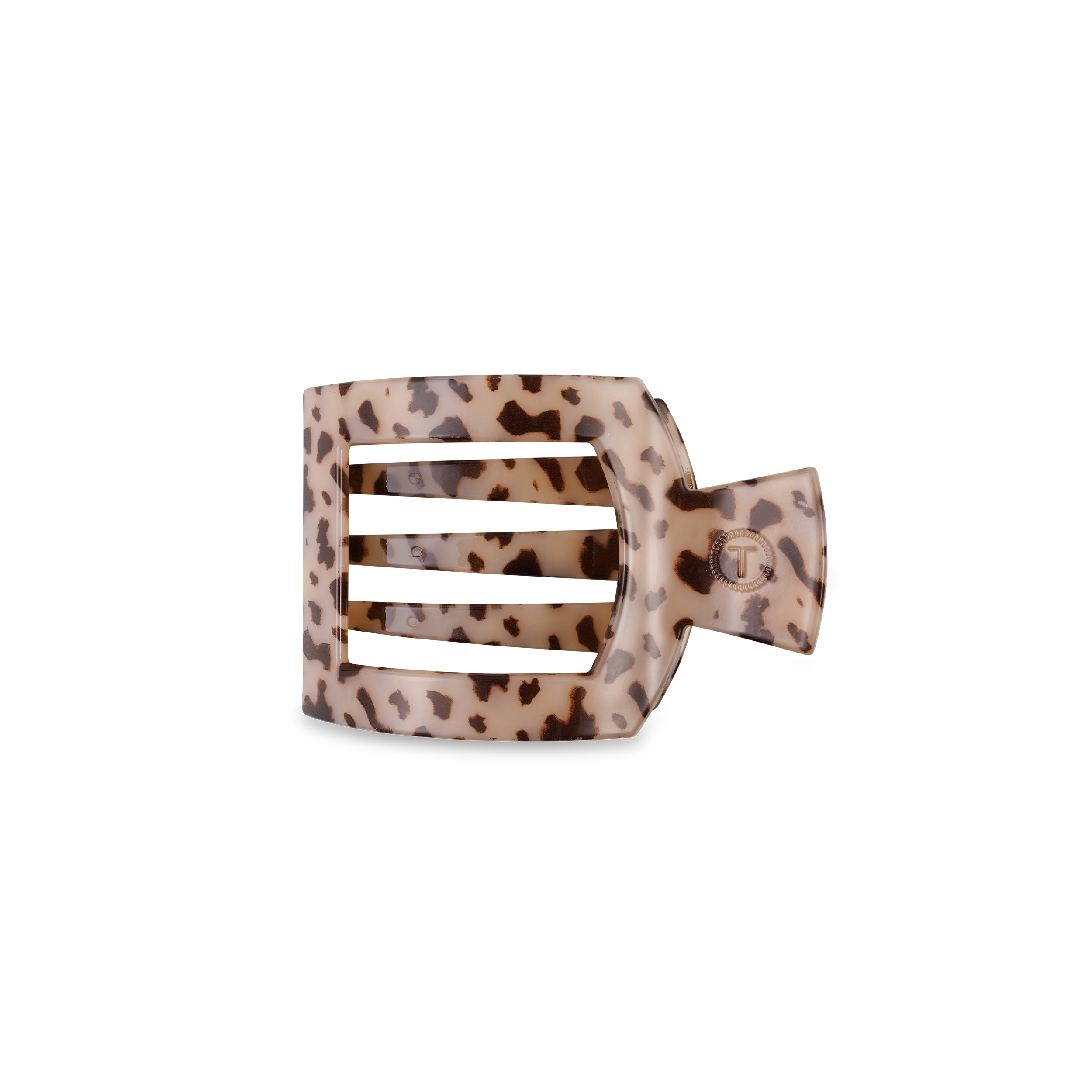 Square Flat Hair Clip | Small | Blonde Tortoise