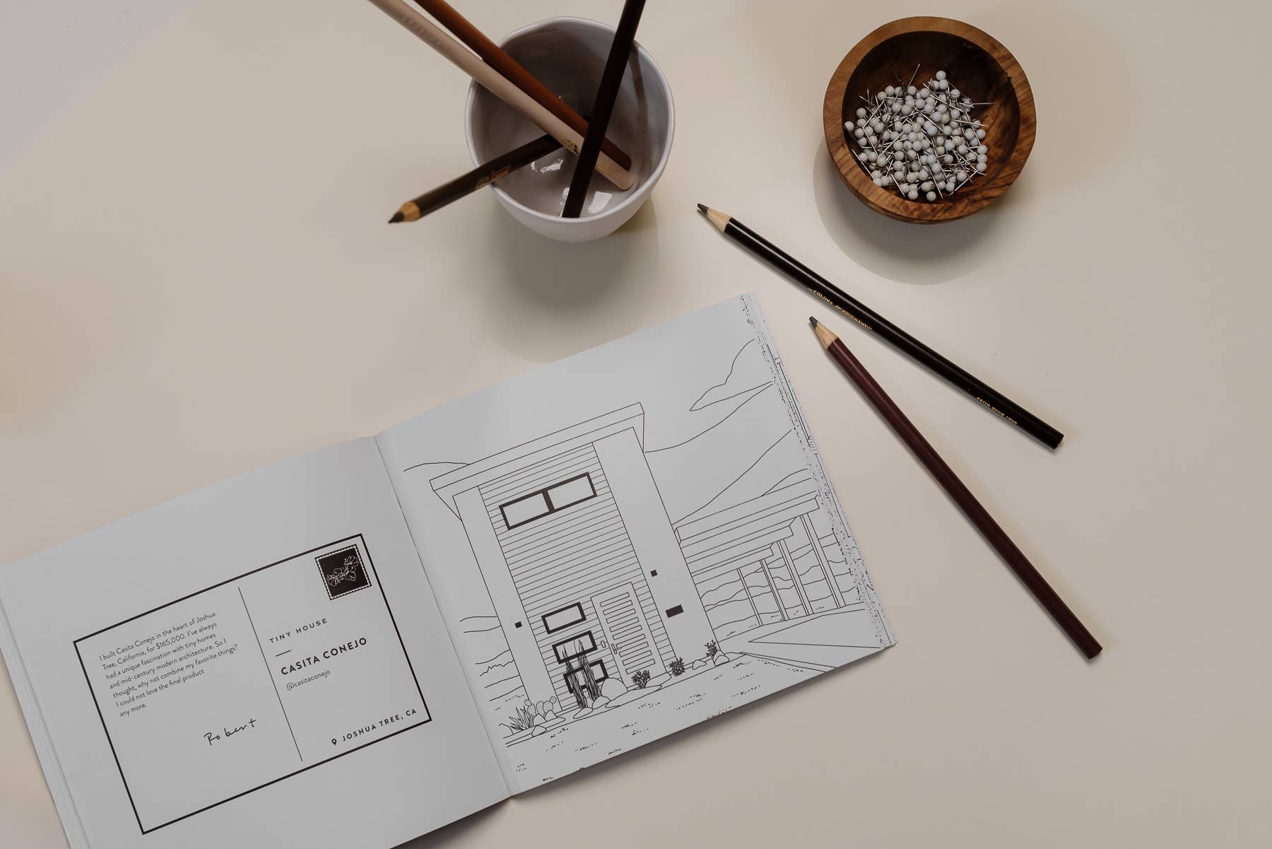 Coolest Homes Ever: A Stocking Stuffer Adult Coloring Book